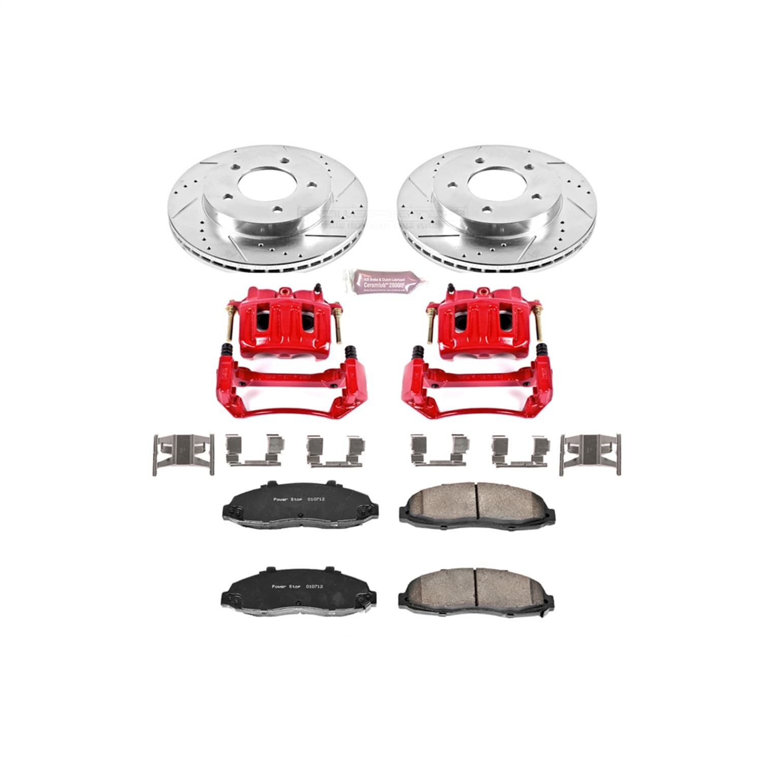 Power Stop - KC1866A - Front - Disc Brake Pad/Caliper and Rotor Kit image 1