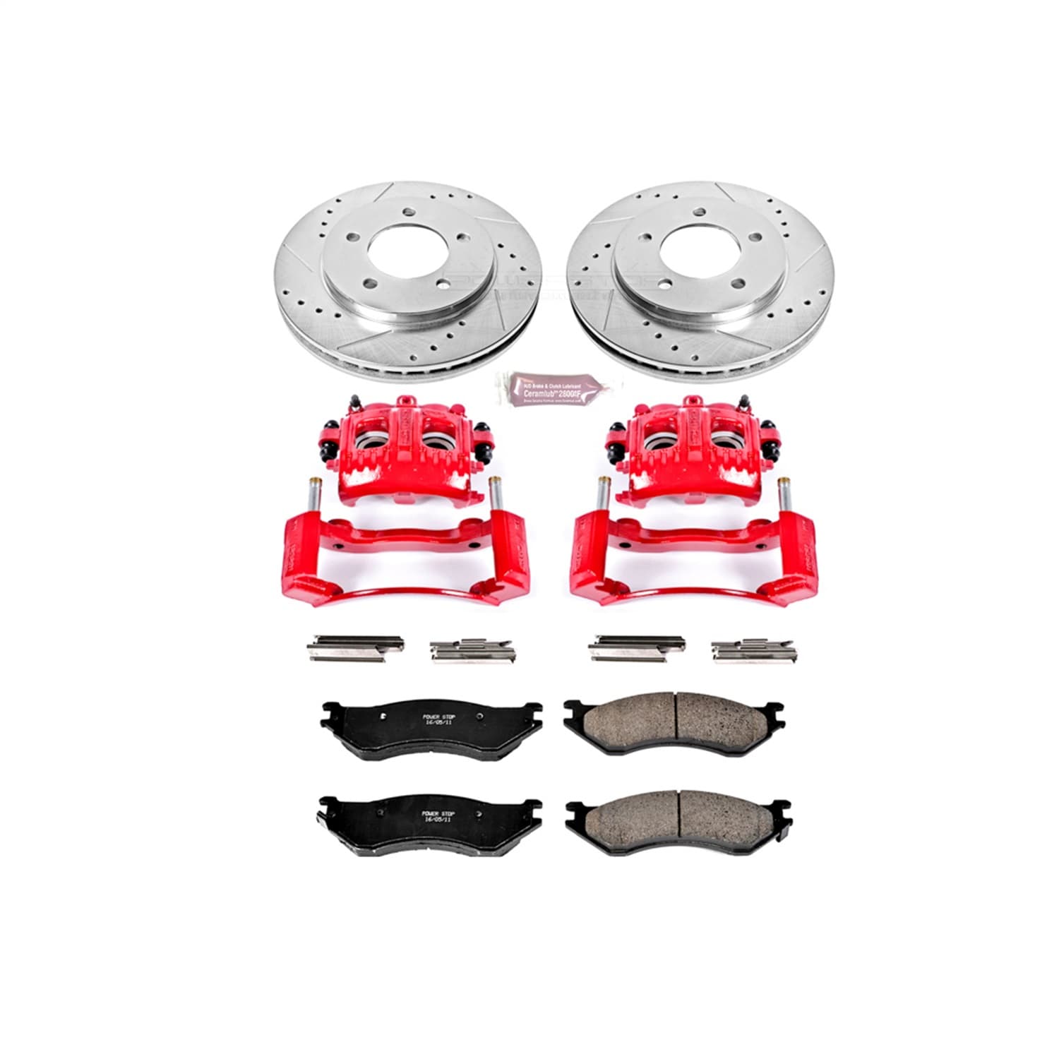 Power Stop - KC1869 - Front - Disc Brake Pad/Caliper and Rotor Kit image 1