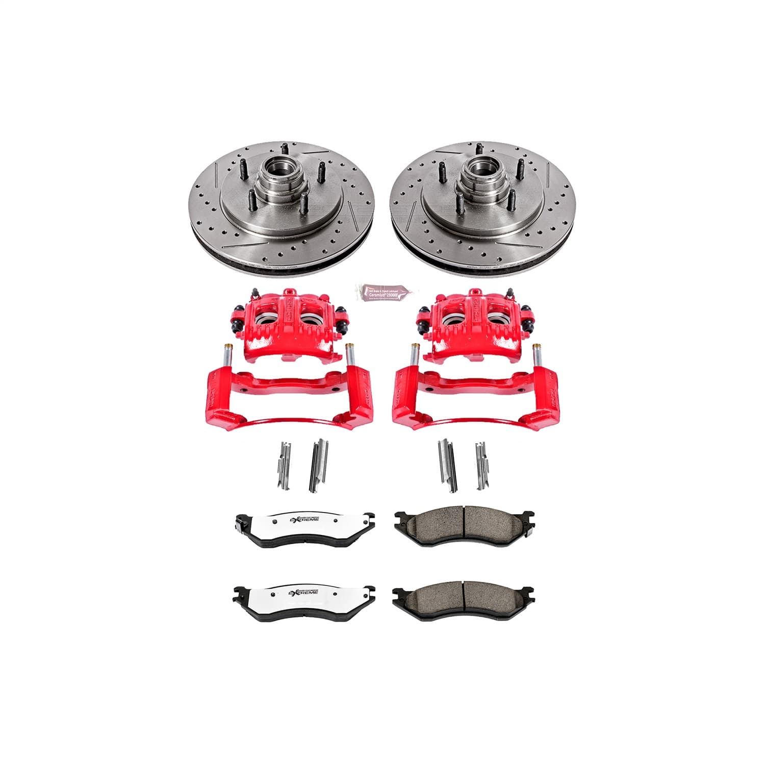 Power Stop - KC1878-36 - Front - Disc Brake Pad/Caliper and Rotor Kit image 1