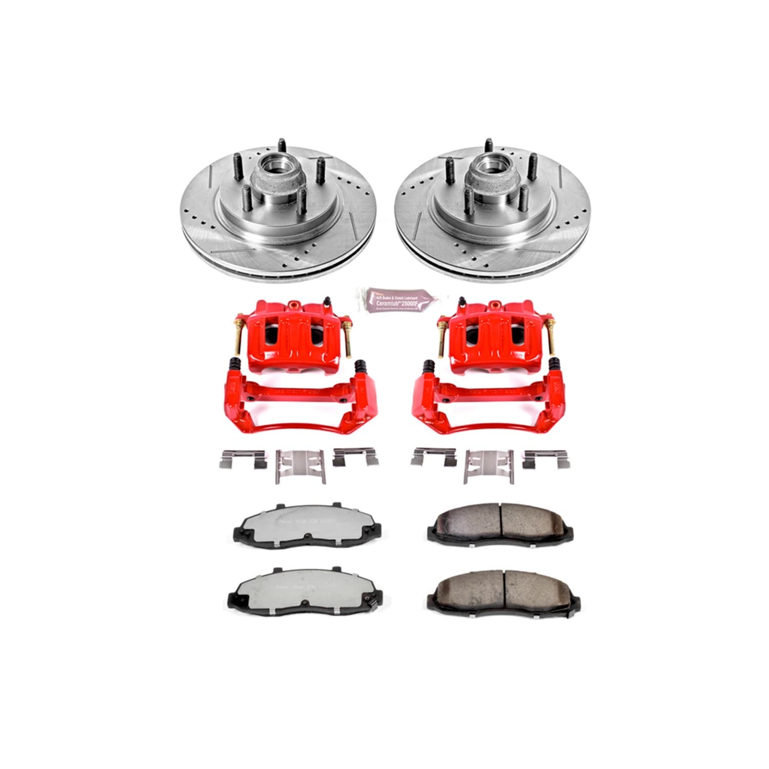 Power Stop - KC1914A-36 - Front - Disc Brake Pad/Caliper and Rotor Kit image 1