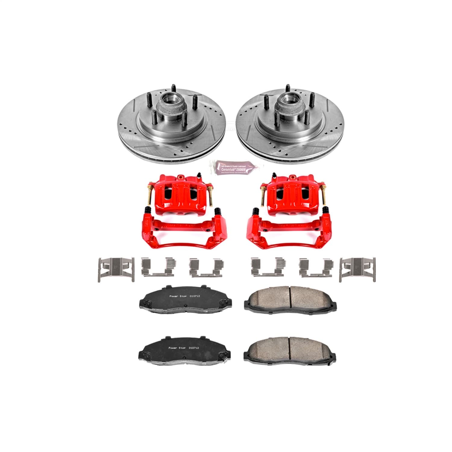 Power Stop - KC1914A - Front - Disc Brake Pad/Caliper and Rotor Kit image 1