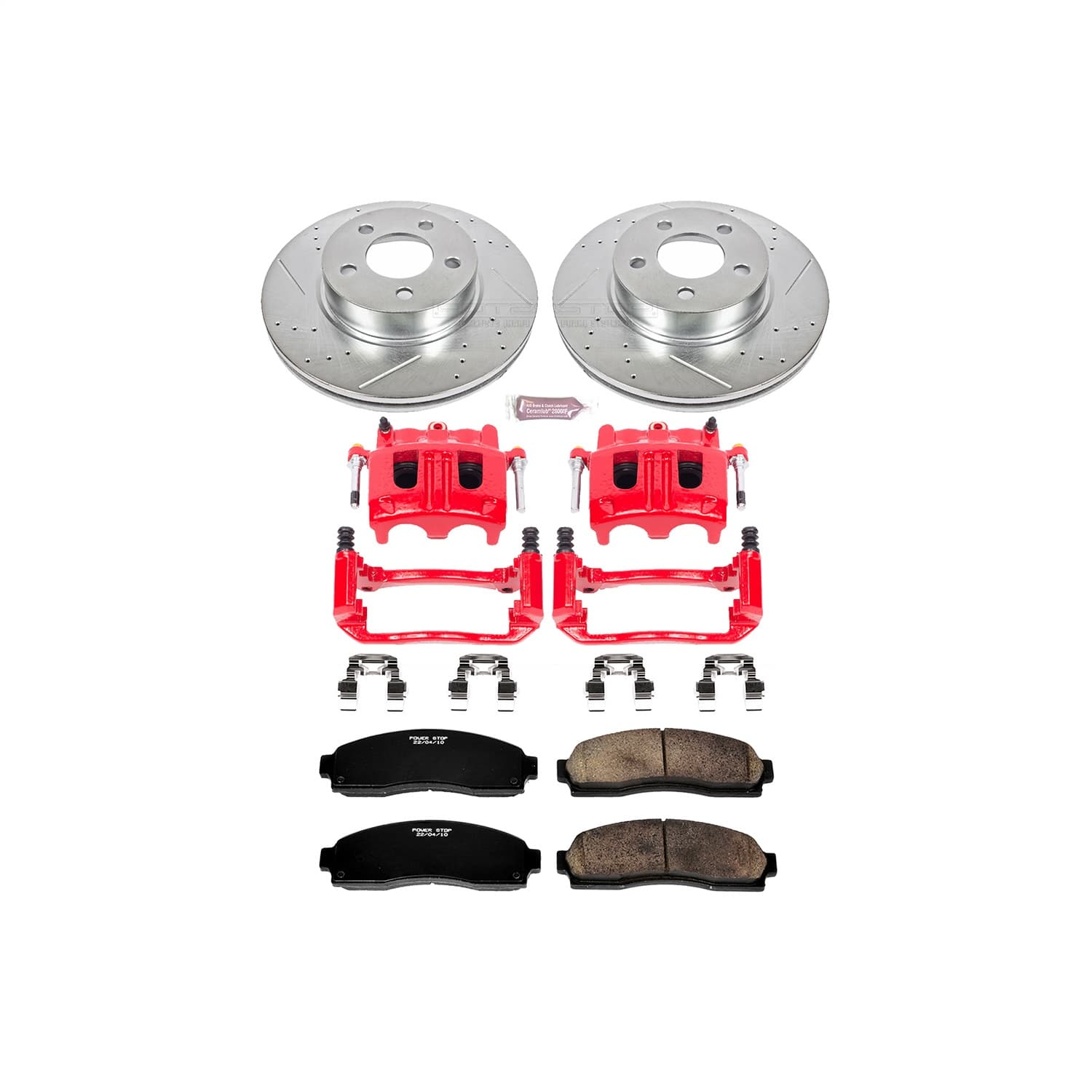 Power Stop - KC1923 - Front - Disc Brake Pad/Caliper and Rotor Kit image 1