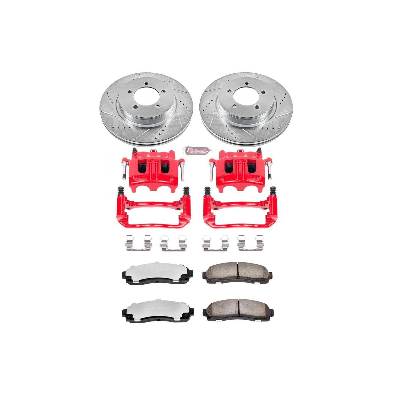 Power Stop - KC1931-36 - Front - Disc Brake Pad/Caliper and Rotor Kit image 1