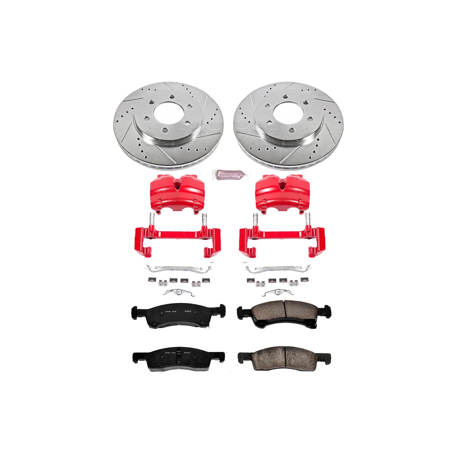 Power Stop - KC1933 - Front - Disc Brake Pad/Caliper and Rotor Kit image 1