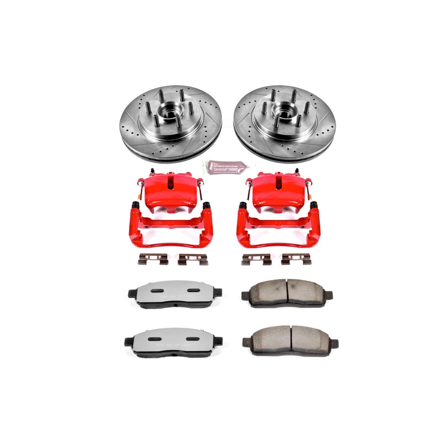 Power Stop - KC1939A-36 - Front - Disc Brake Pad/Caliper and Rotor Kit image 1