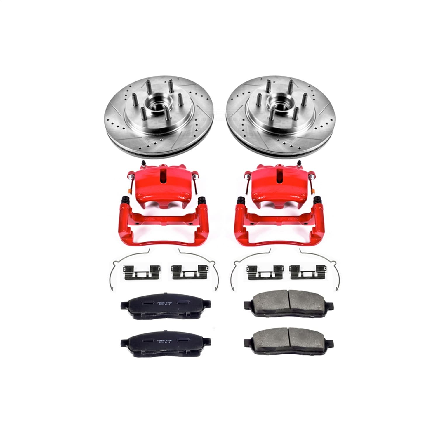 Power Stop - KC1939A - Front - Disc Brake Pad/Caliper and Rotor Kit image 1