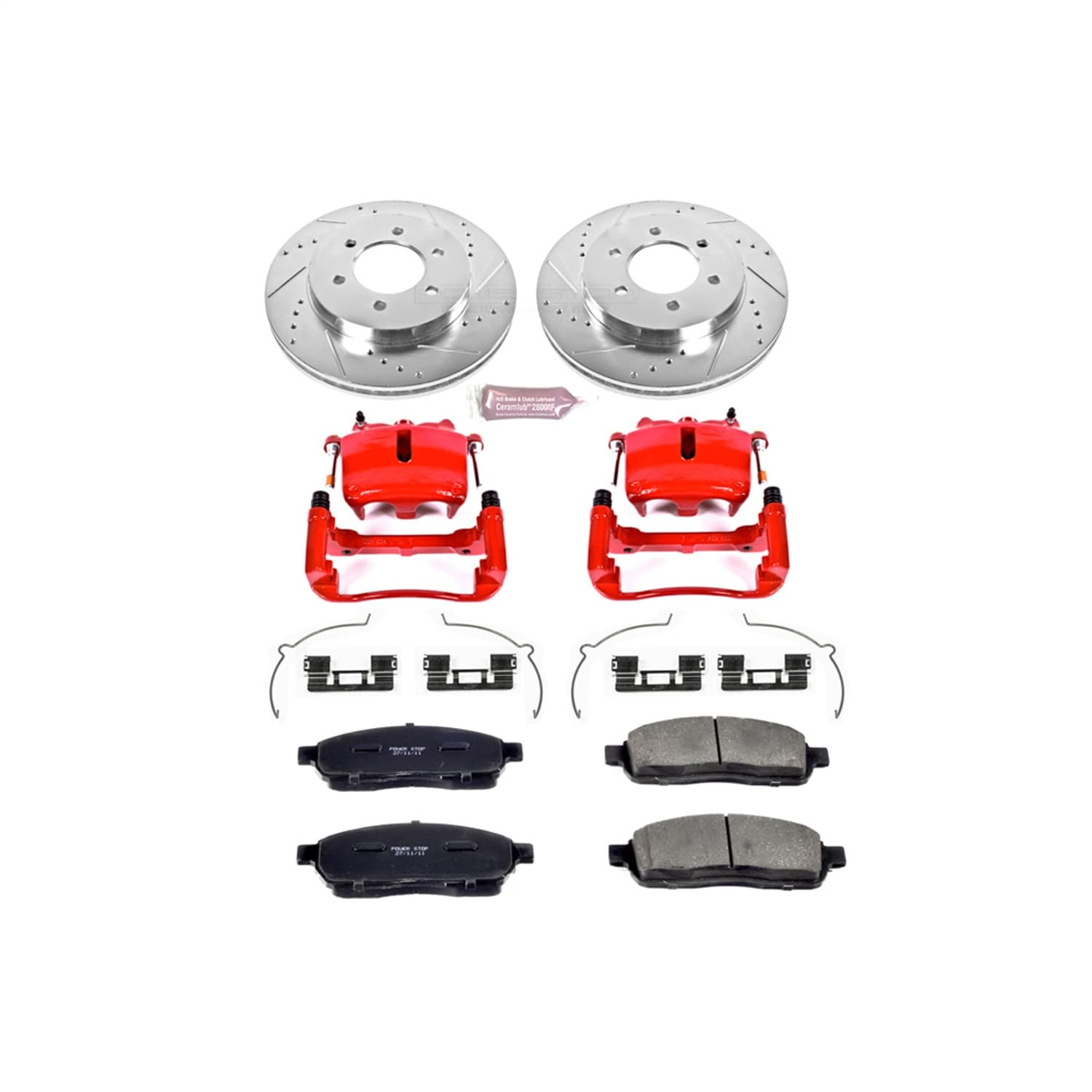 Power Stop - KC1943A - Front - Disc Brake Pad/Caliper and Rotor Kit image 1