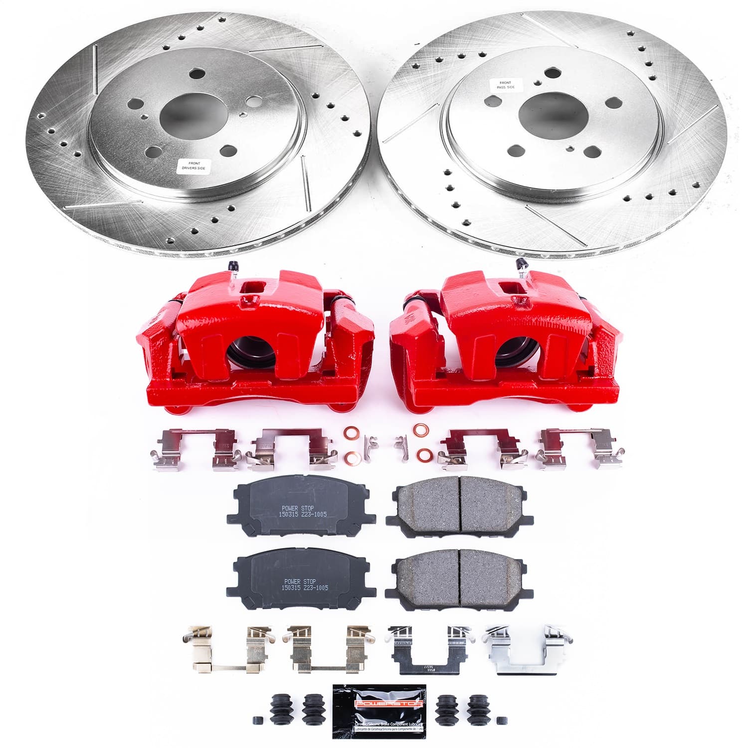 Power Stop - KC196 - Front - Disc Brake Pad/Caliper and Rotor Kit image 1