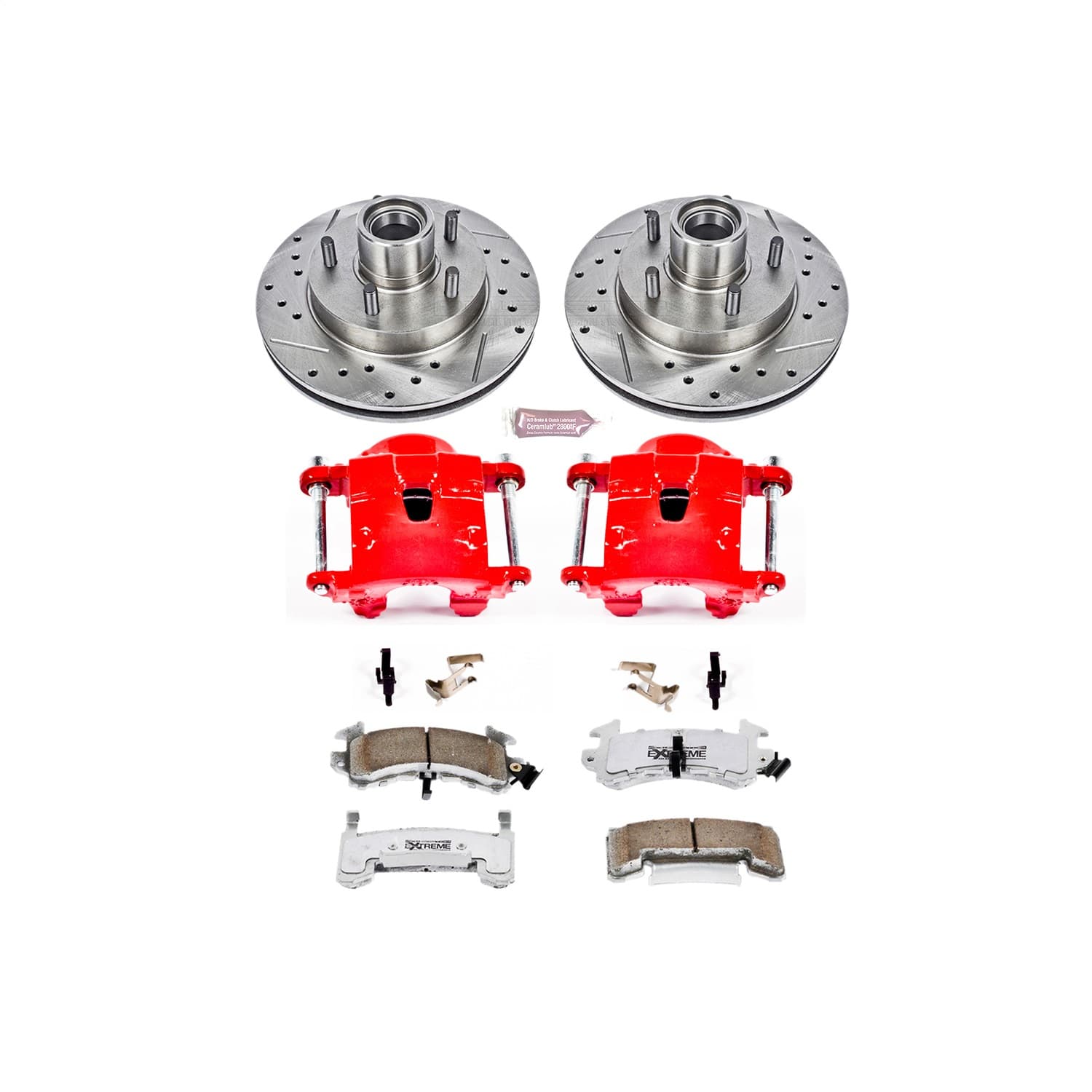 Power Stop - KC1985-26 - Front - Disc Brake Pad/Caliper and Rotor Kit image 1