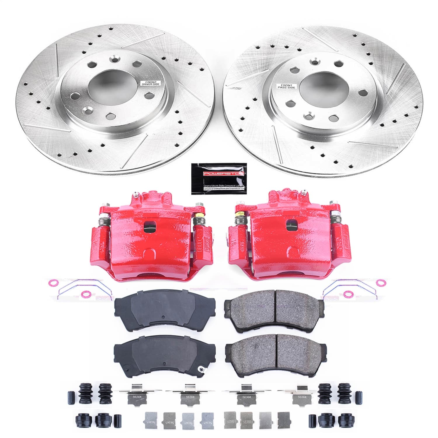 Power Stop - KC199 - Front - Disc Brake Pad/Caliper and Rotor Kit image 1