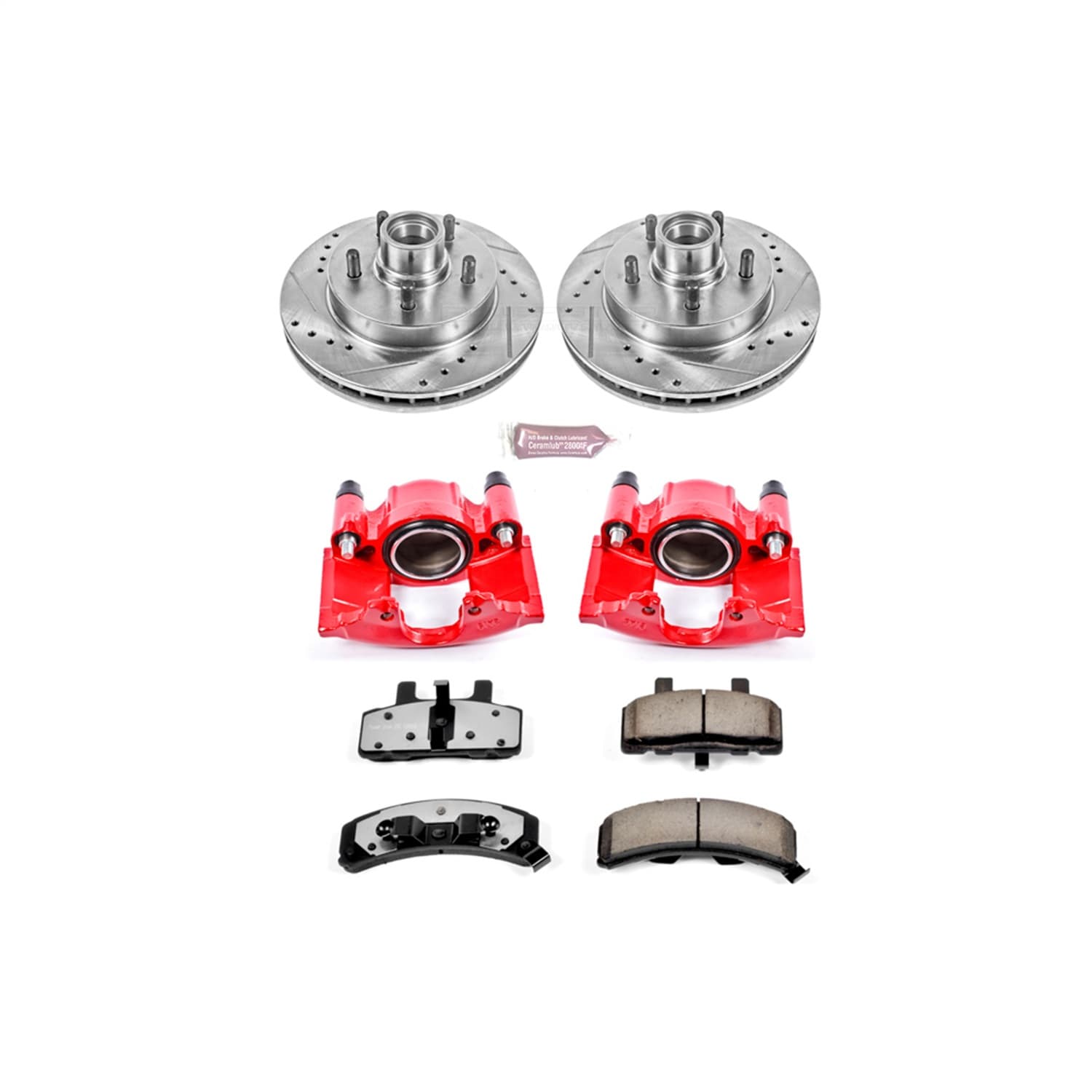 Power Stop - KC1990-36 - Front - Disc Brake Pad/Caliper and Rotor Kit image 1