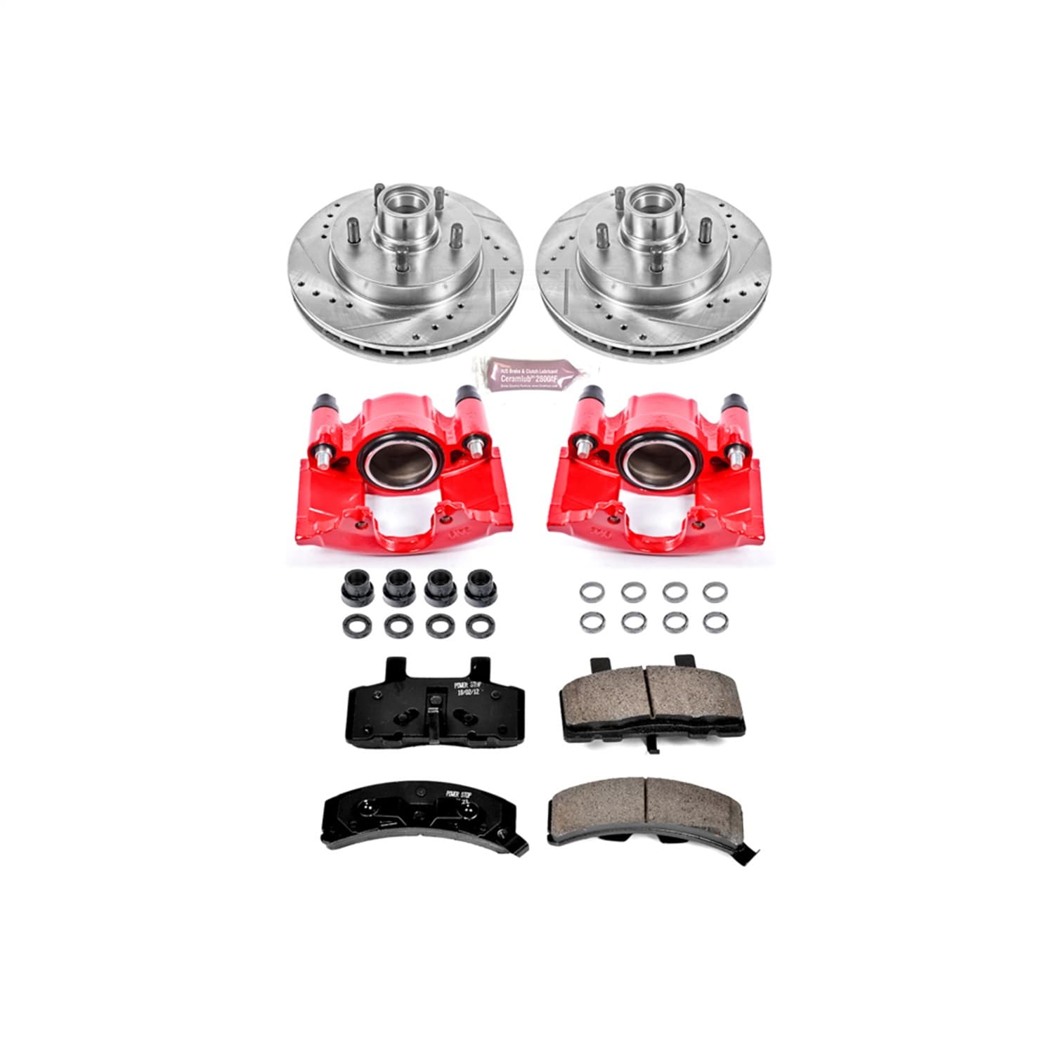 Power Stop - KC1990 - Front - Disc Brake Pad/Caliper and Rotor Kit image 1