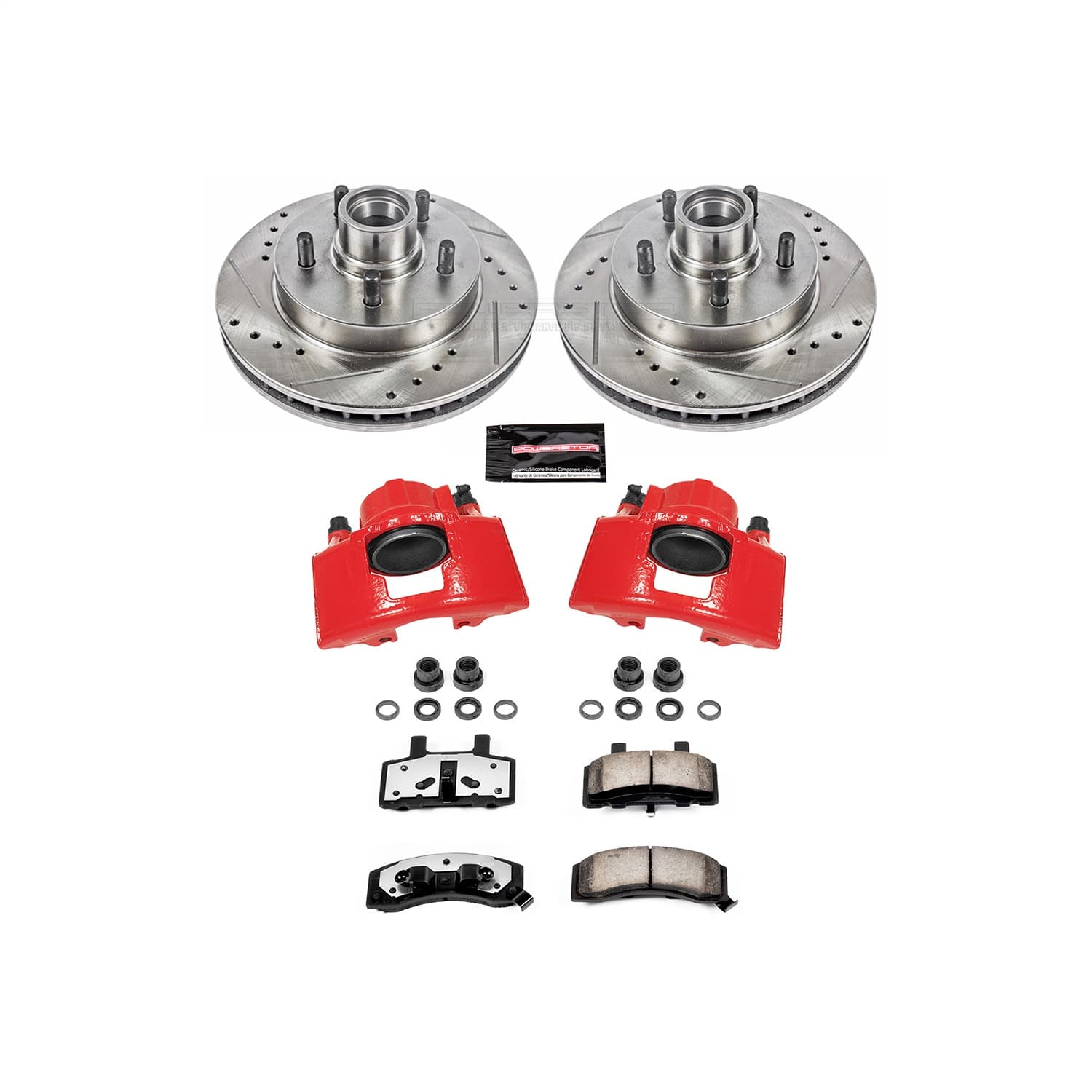 Power Stop - KC1991-36 - Front - Disc Brake Pad/Caliper and Rotor Kit image 1