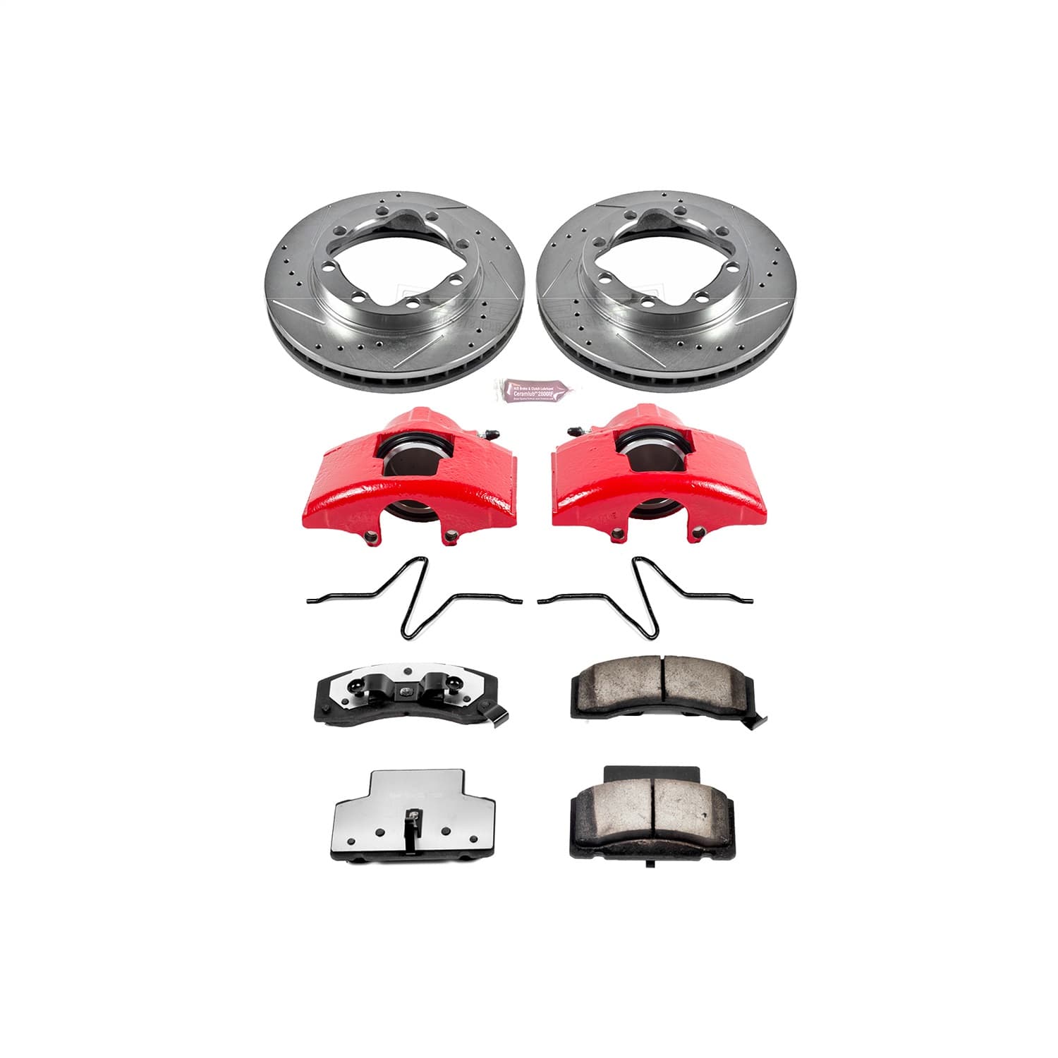Power Stop - KC1992-36 - Front - Disc Brake Pad/Caliper and Rotor Kit image 1