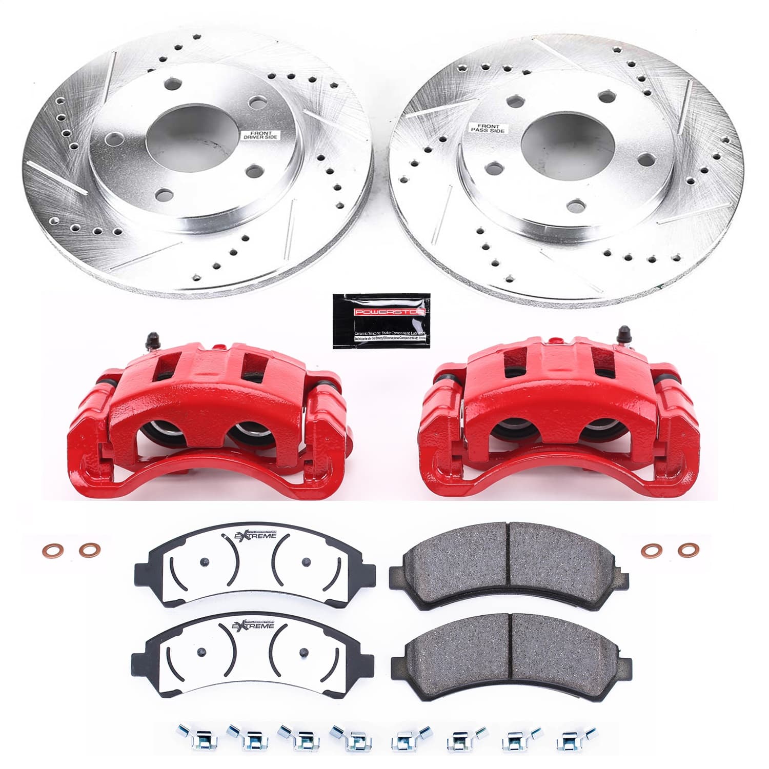Power Stop - KC2004-36 - Front - Disc Brake Pad/Caliper and Rotor Kit image 1