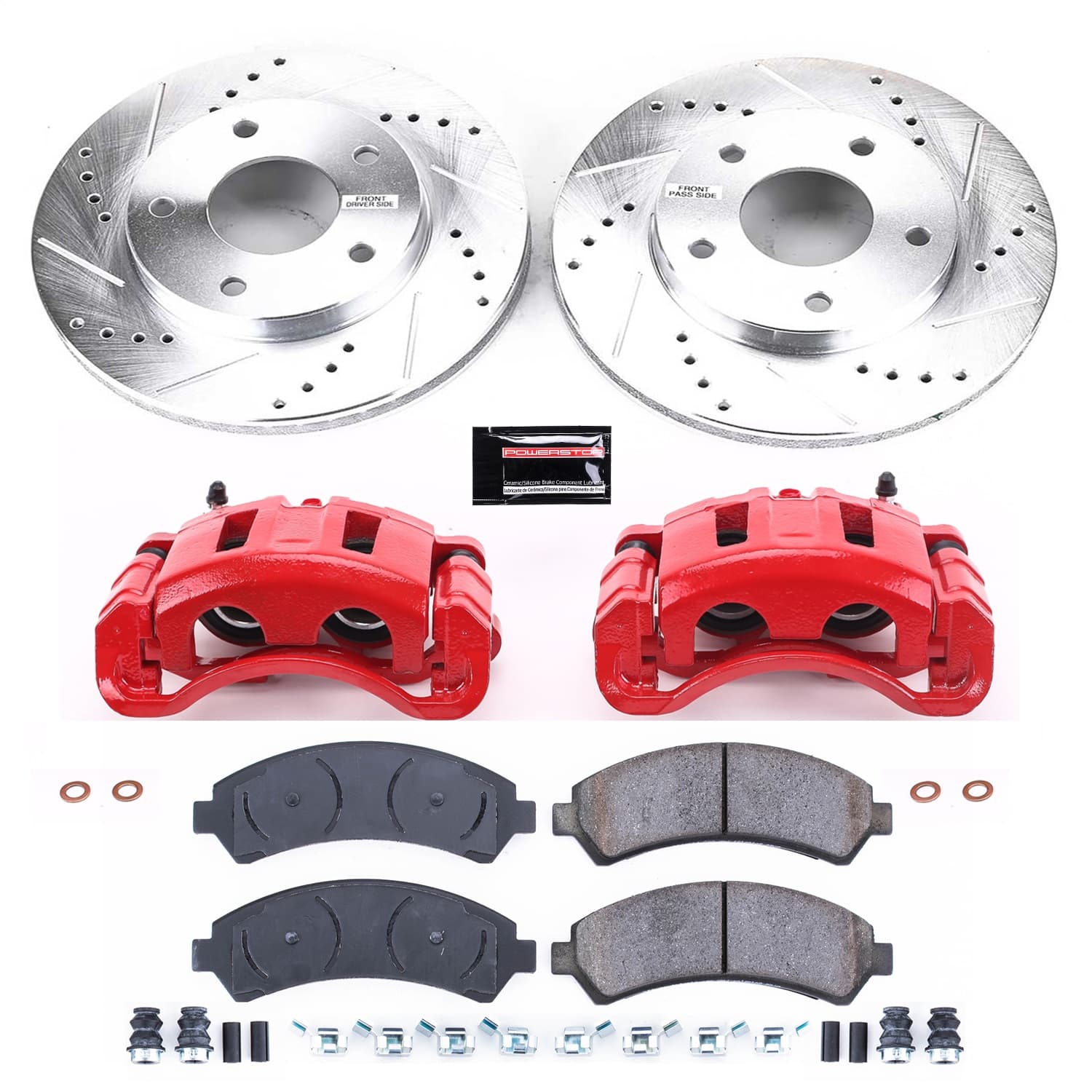 Power Stop - KC2004 - Front - Disc Brake Pad/Caliper and Rotor Kit image 1