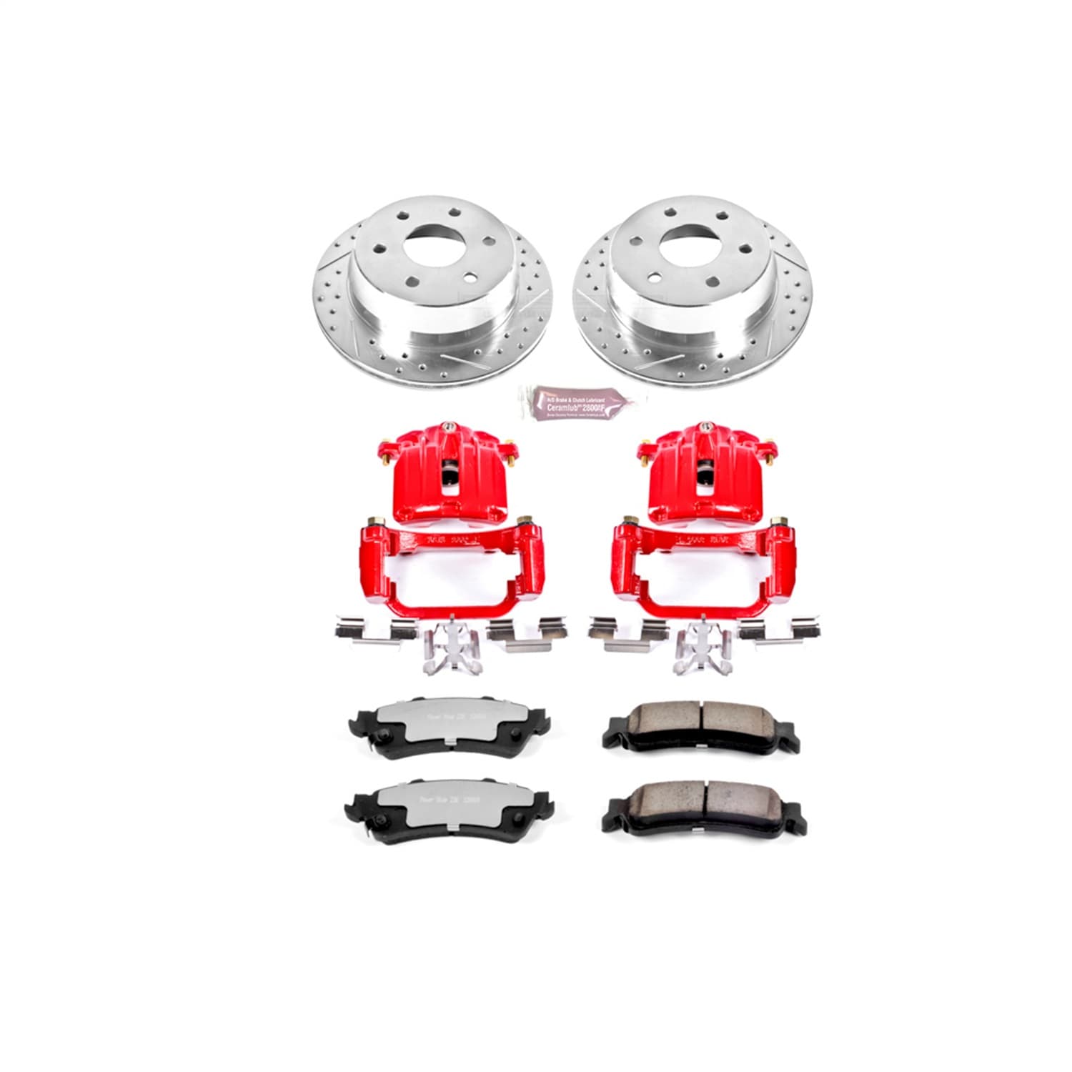 Power Stop - KC2018A-36 - Rear - Disc Brake Pad/Caliper and Rotor Kit image 1