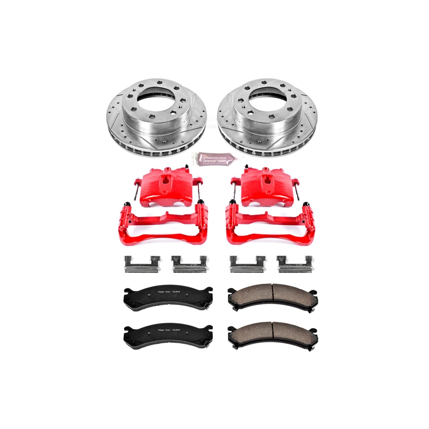 Power Stop - KC2020 - Front - Disc Brake Pad/Caliper and Rotor Kit image 1