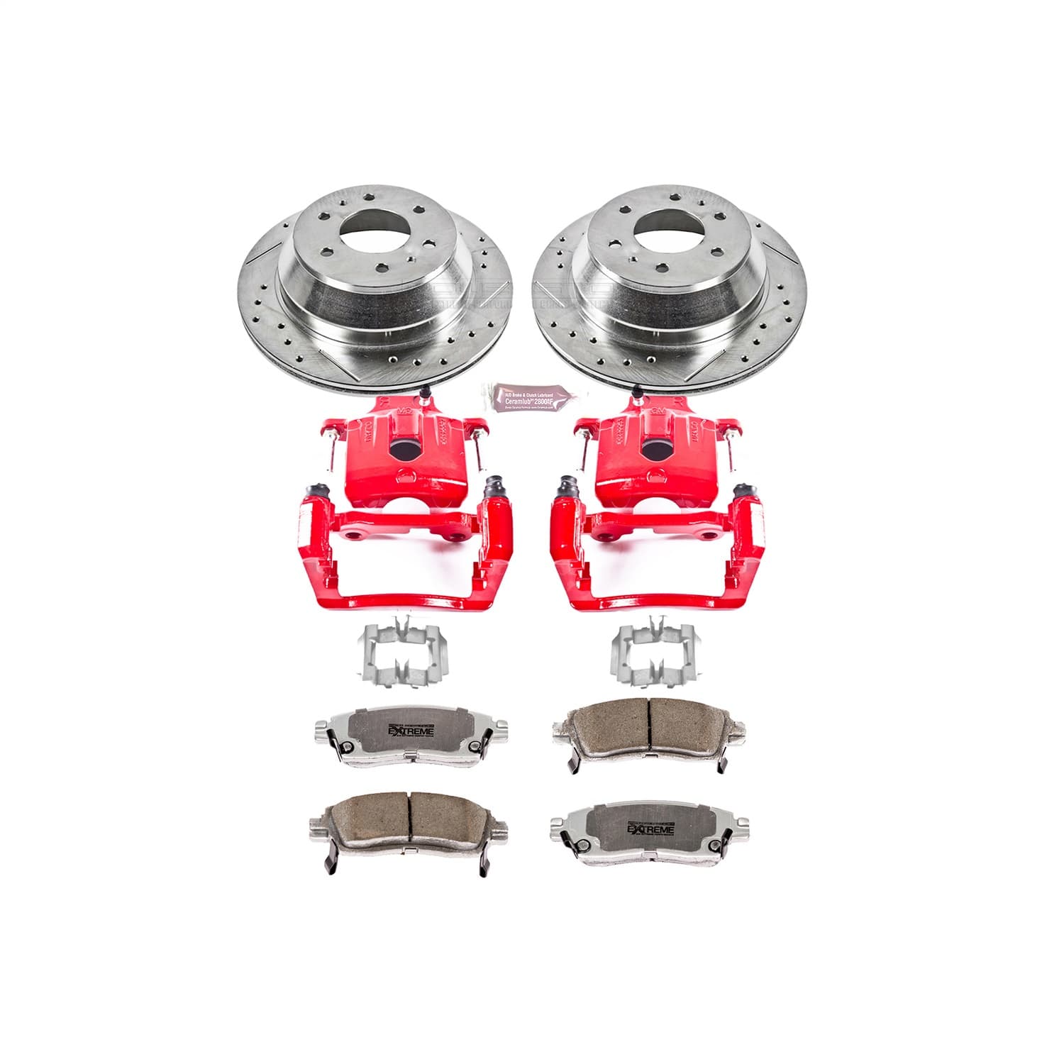Power Stop - KC2050-26 - Rear - Disc Brake Pad/Caliper and Rotor Kit image 1