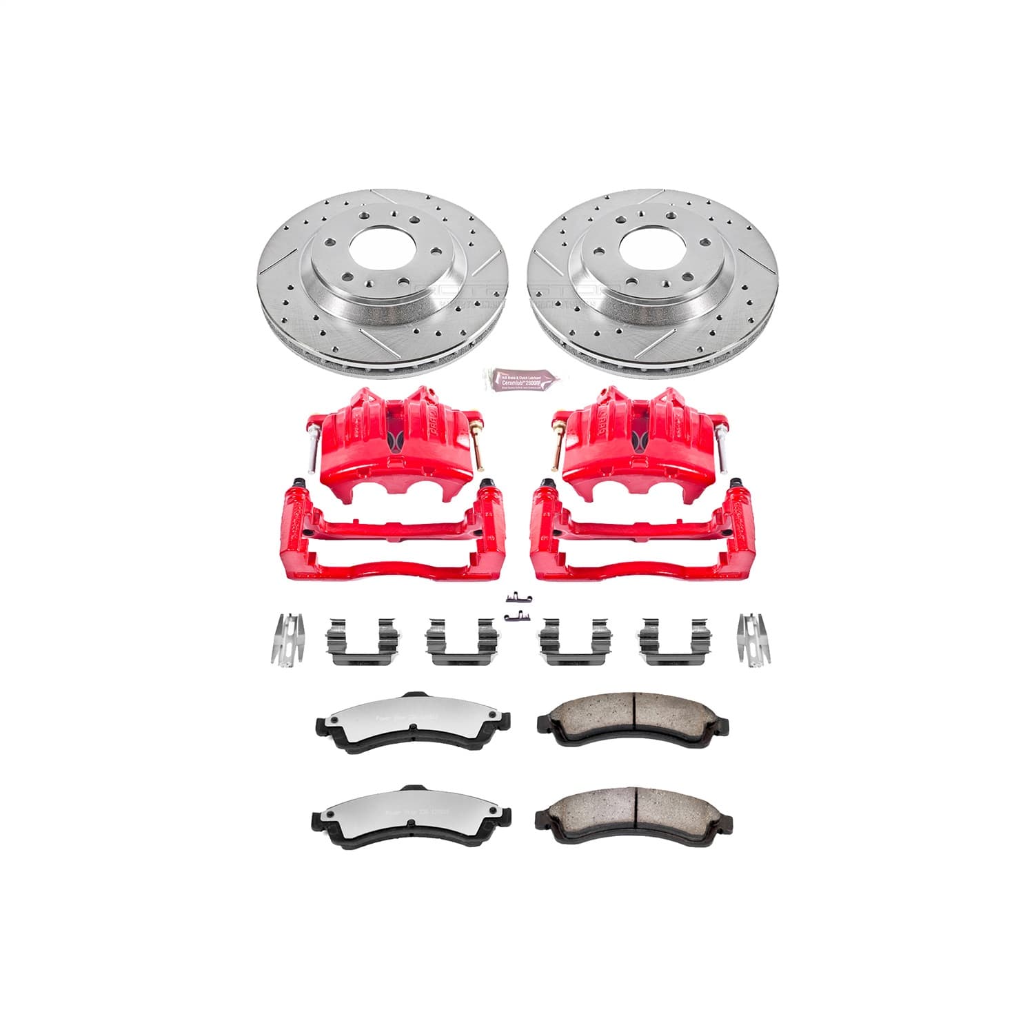 Power Stop - KC2057-36 - Front - Disc Brake Pad/Caliper and Rotor Kit image 1
