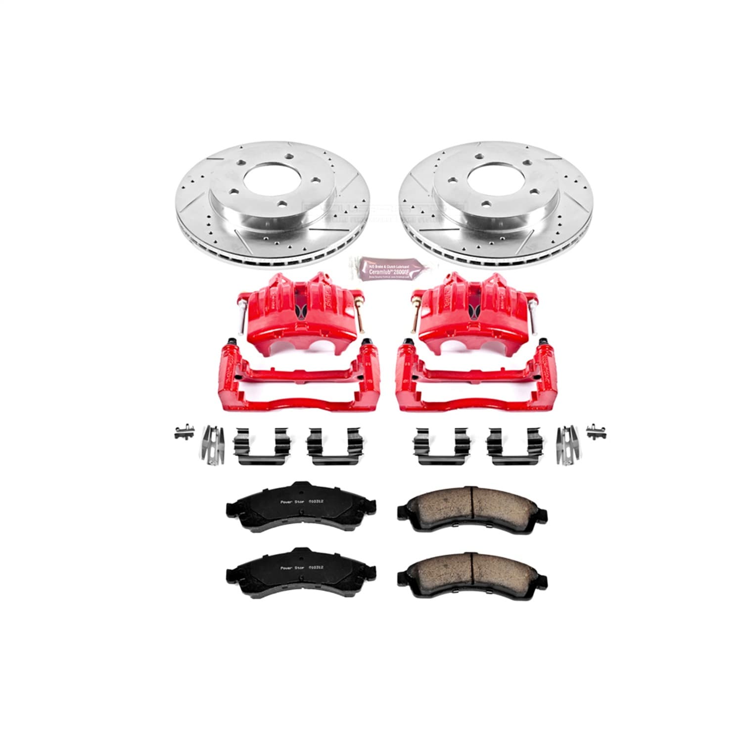 Power Stop - KC2057 - Front - Disc Brake Pad/Caliper and Rotor Kit image 1