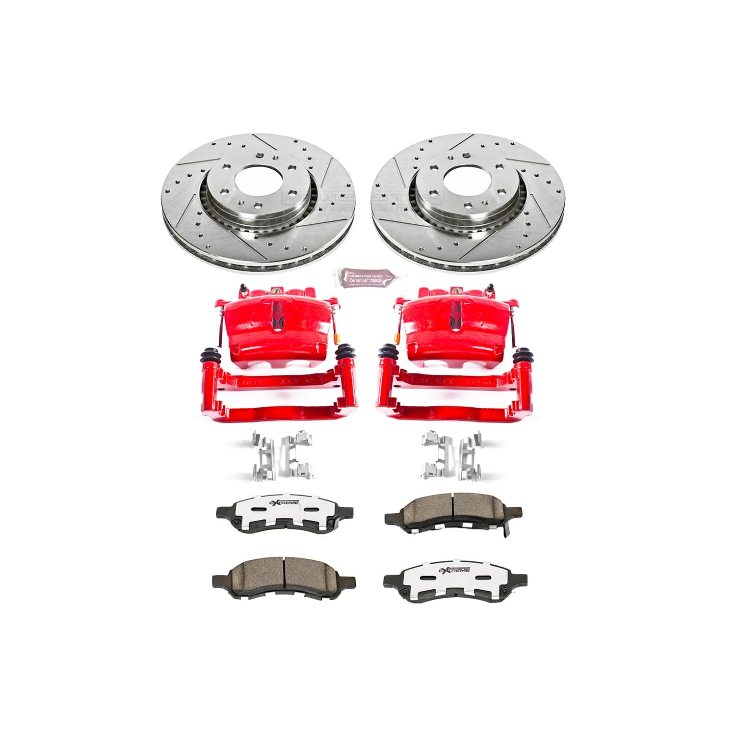 Power Stop - KC2059-26 - Front - Disc Brake Pad/Caliper and Rotor Kit image 1