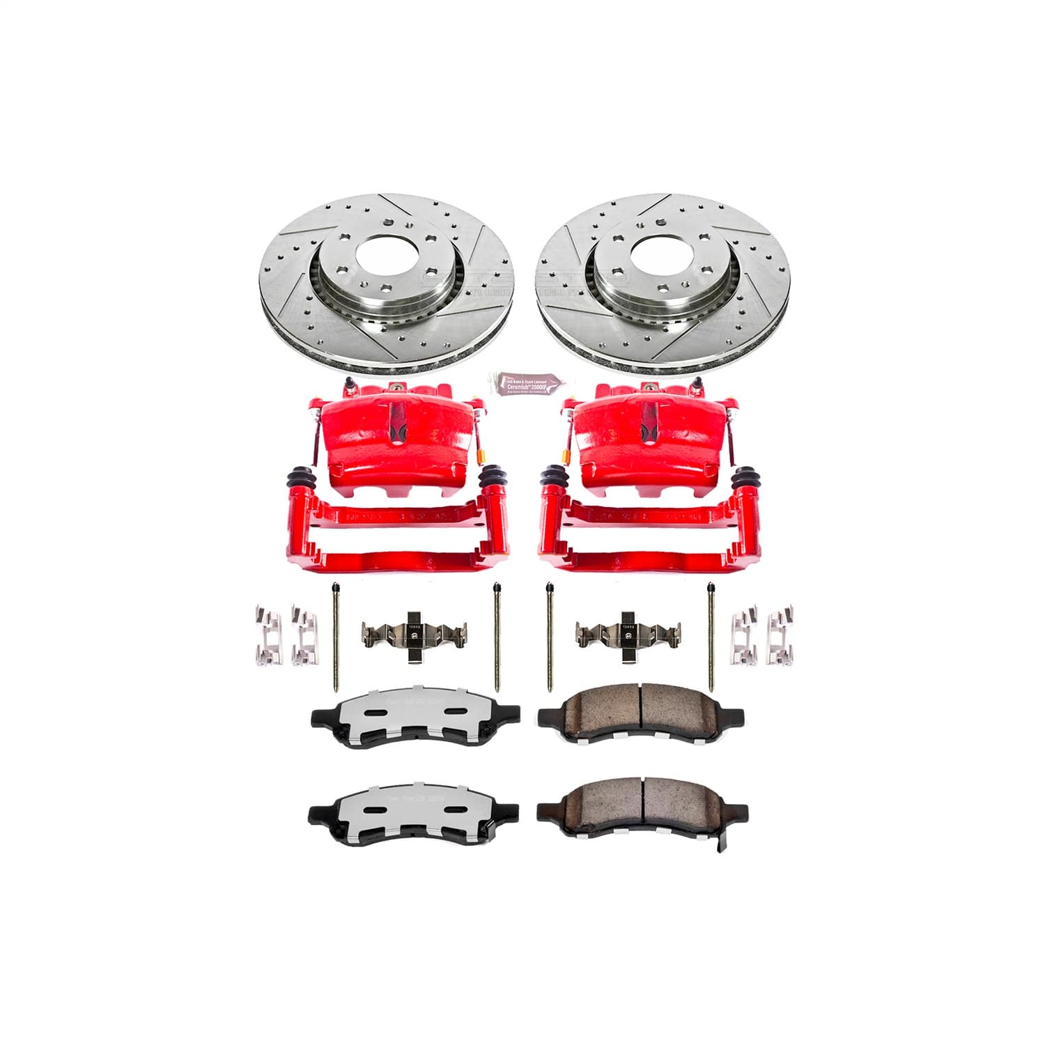 Power Stop - KC2059-36 - Front - Disc Brake Pad/Caliper and Rotor Kit image 1