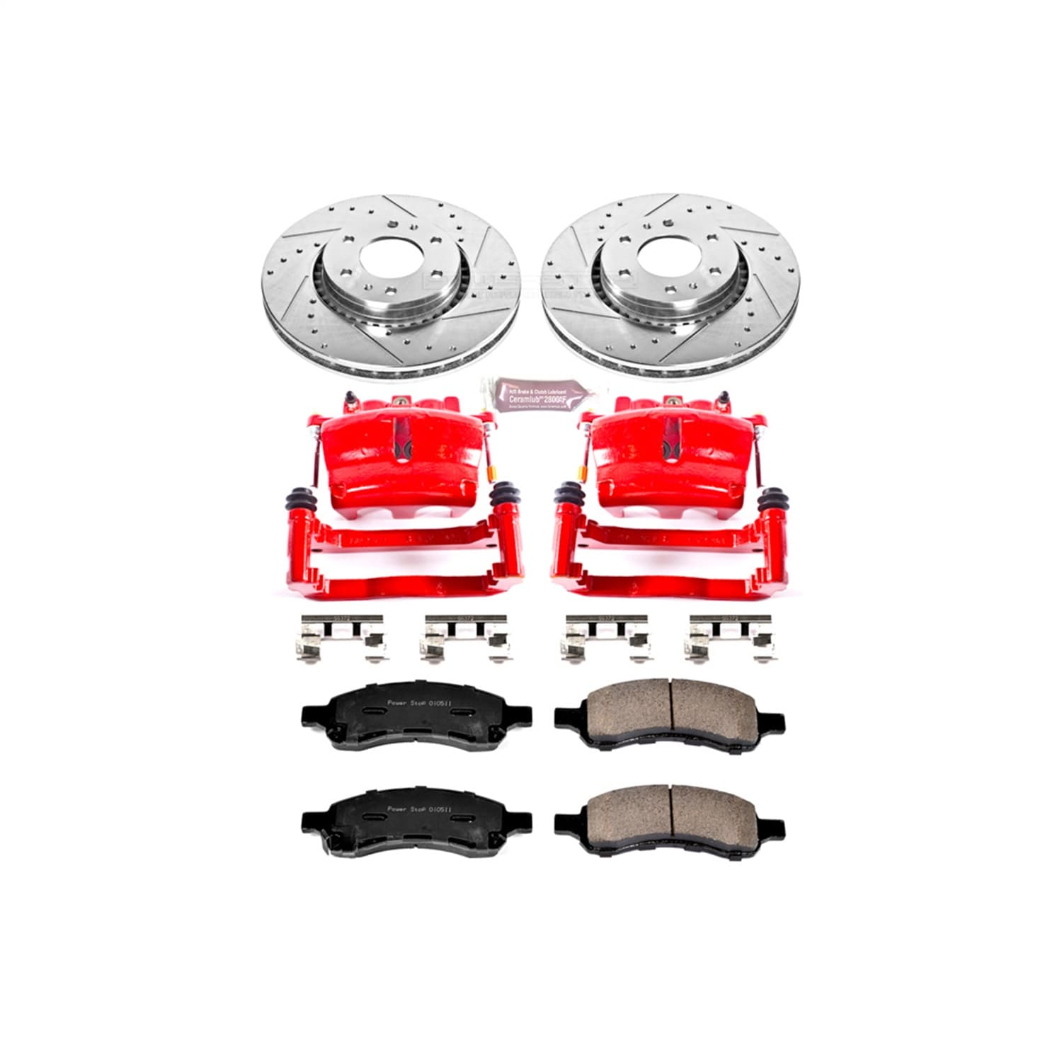 Power Stop - KC2059 - Front - Disc Brake Pad/Caliper and Rotor Kit image 1