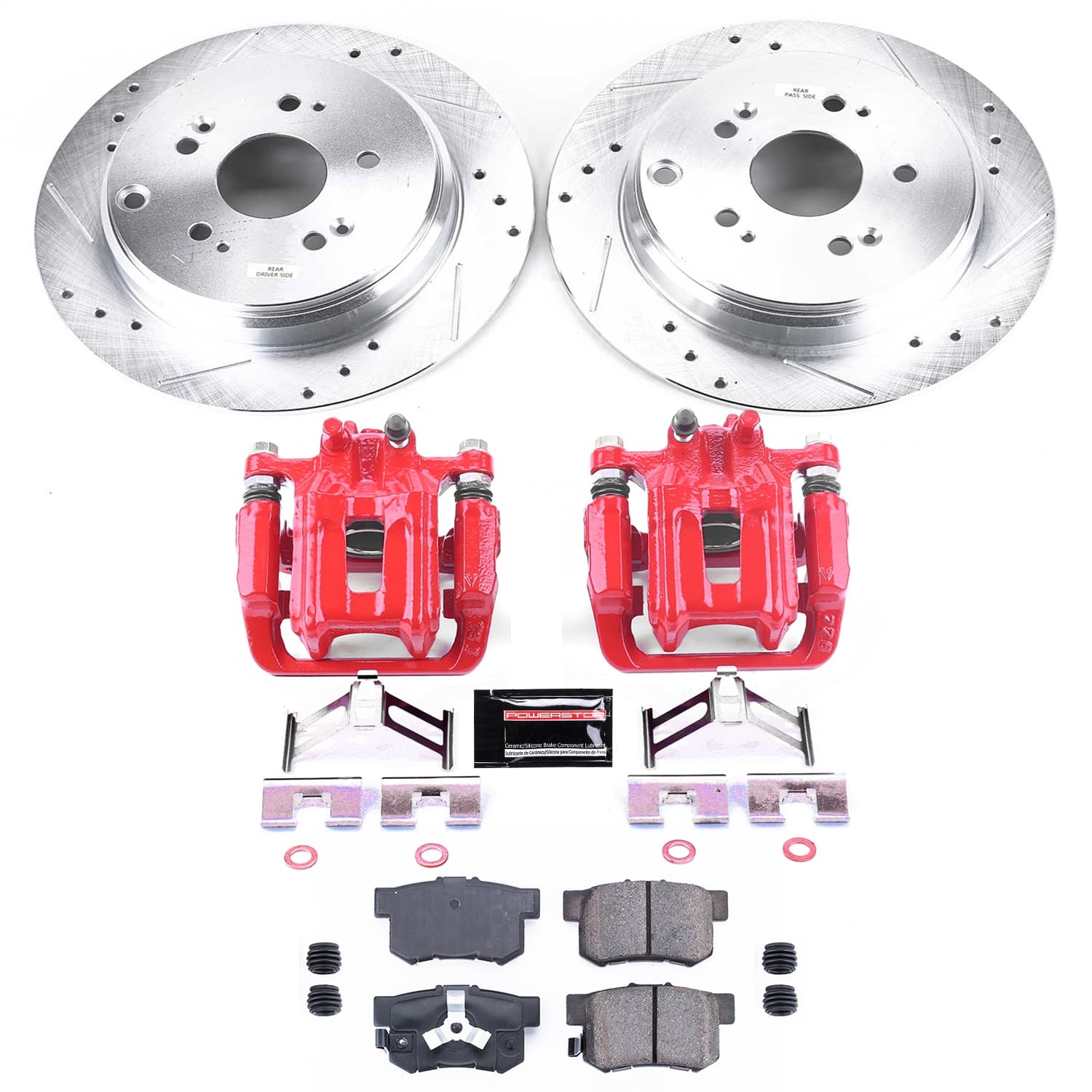 Power Stop - KC206 - Rear - Disc Brake Pad/Caliper and Rotor Kit image 1