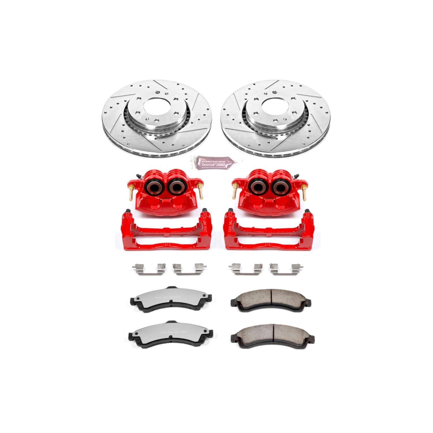 Power Stop - KC2061-36 - Front - Disc Brake Pad/Caliper and Rotor Kit image 1
