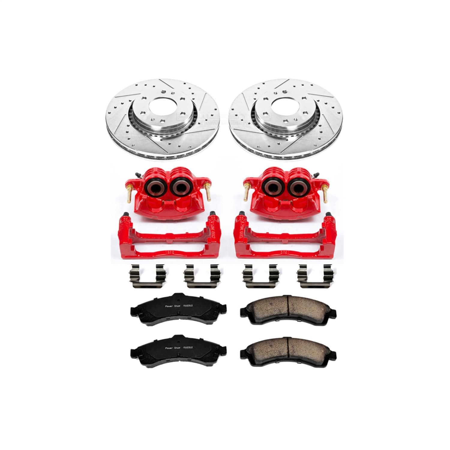 Power Stop - KC2061 - Front - Disc Brake Pad/Caliper and Rotor Kit image 1