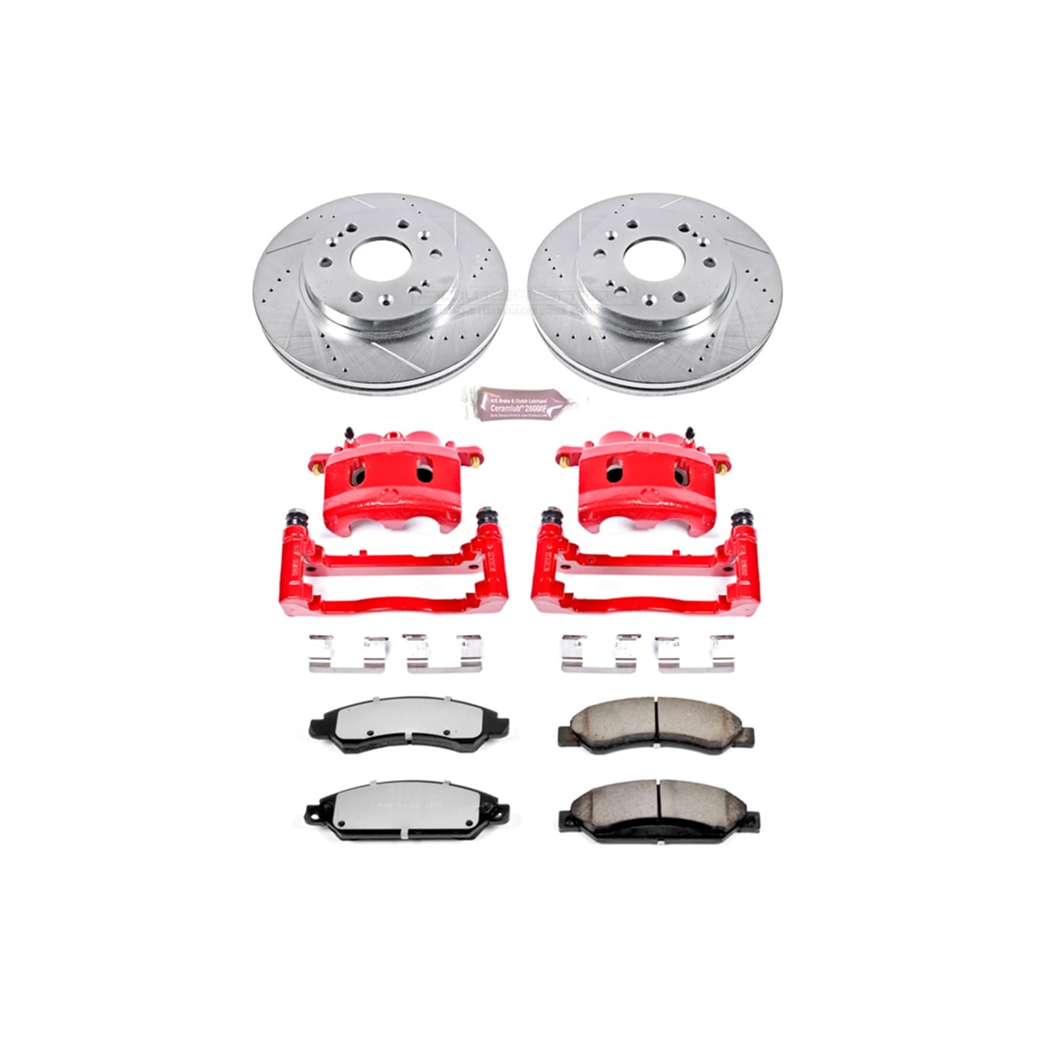 Power Stop - KC2067-36 - Front - Disc Brake Pad/Caliper and Rotor Kit image 1