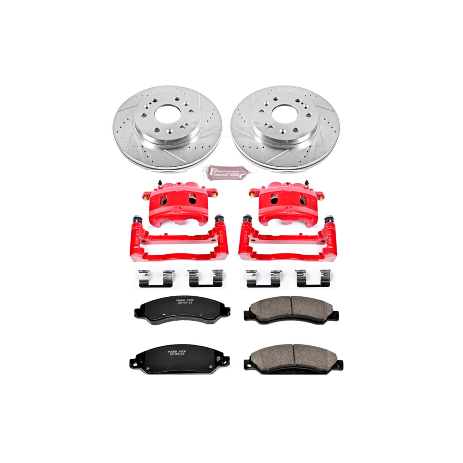 Power Stop - KC2067 - Front - Disc Brake Pad/Caliper and Rotor Kit image 1