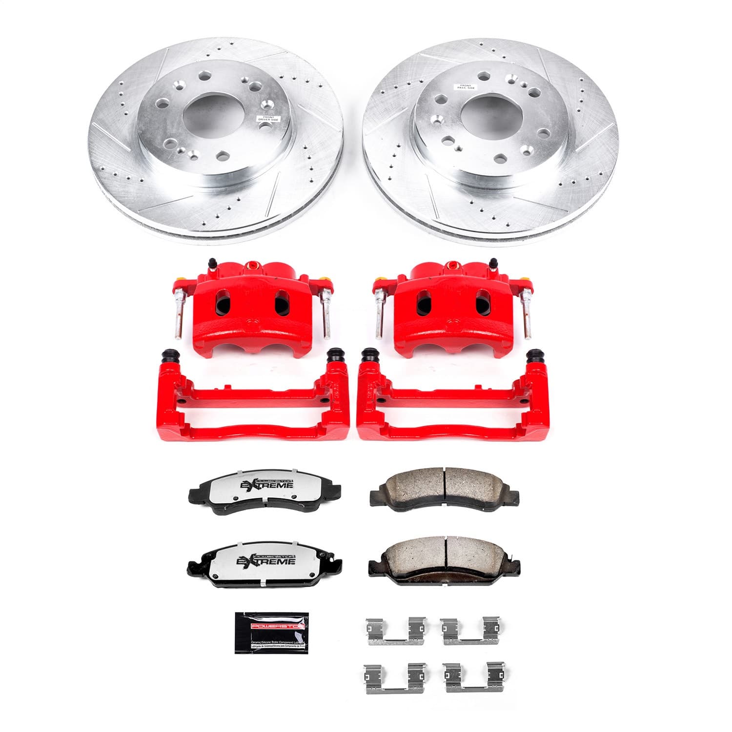 Power Stop - KC2069-36 - Front - Disc Brake Pad/Caliper and Rotor Kit image 1