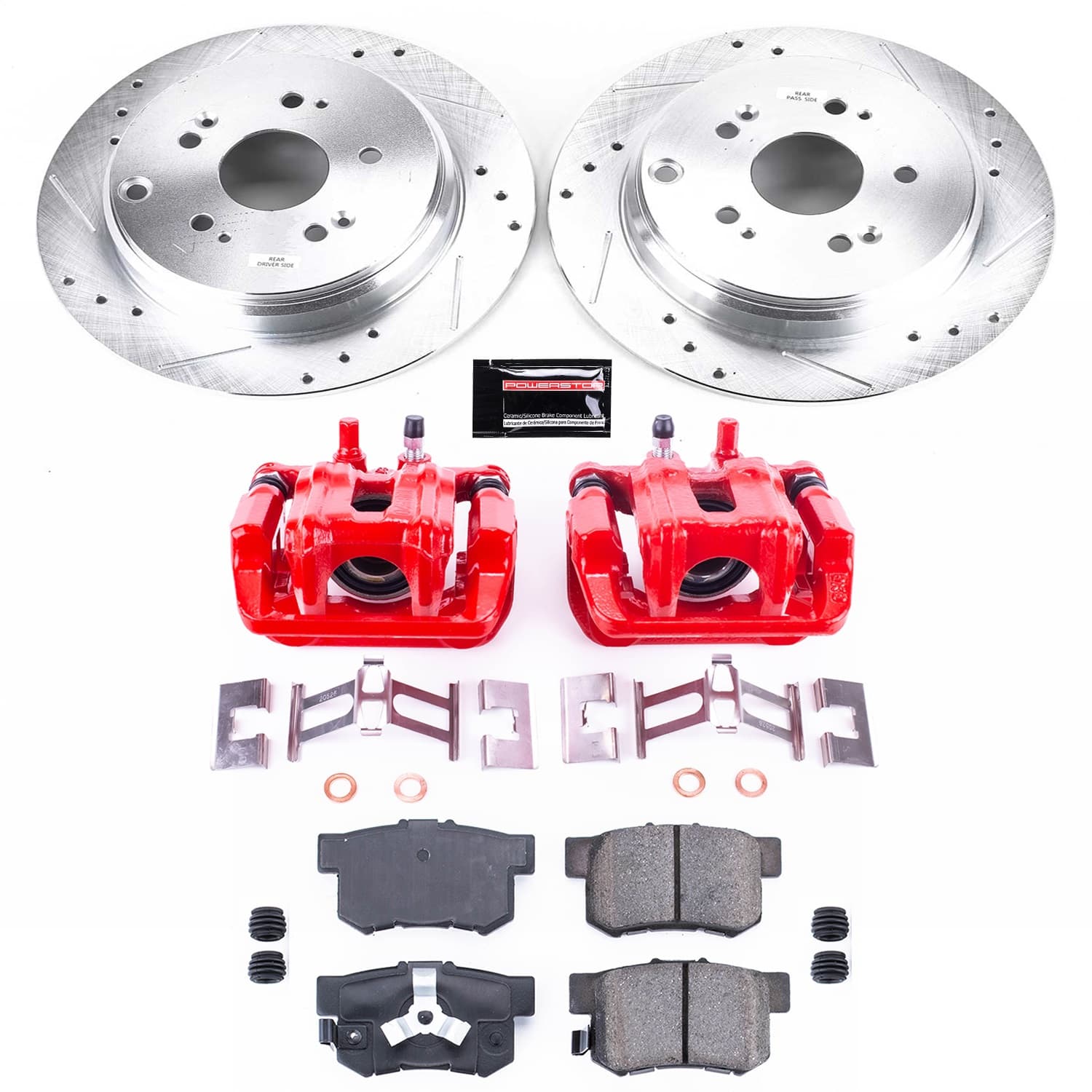 Power Stop - KC206B - Rear - Disc Brake Pad/Caliper and Rotor Kit image 1
