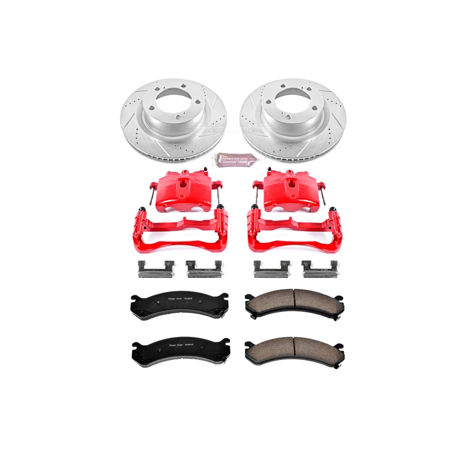Power Stop - KC2071 - Front - Disc Brake Pad/Caliper and Rotor Kit image 1