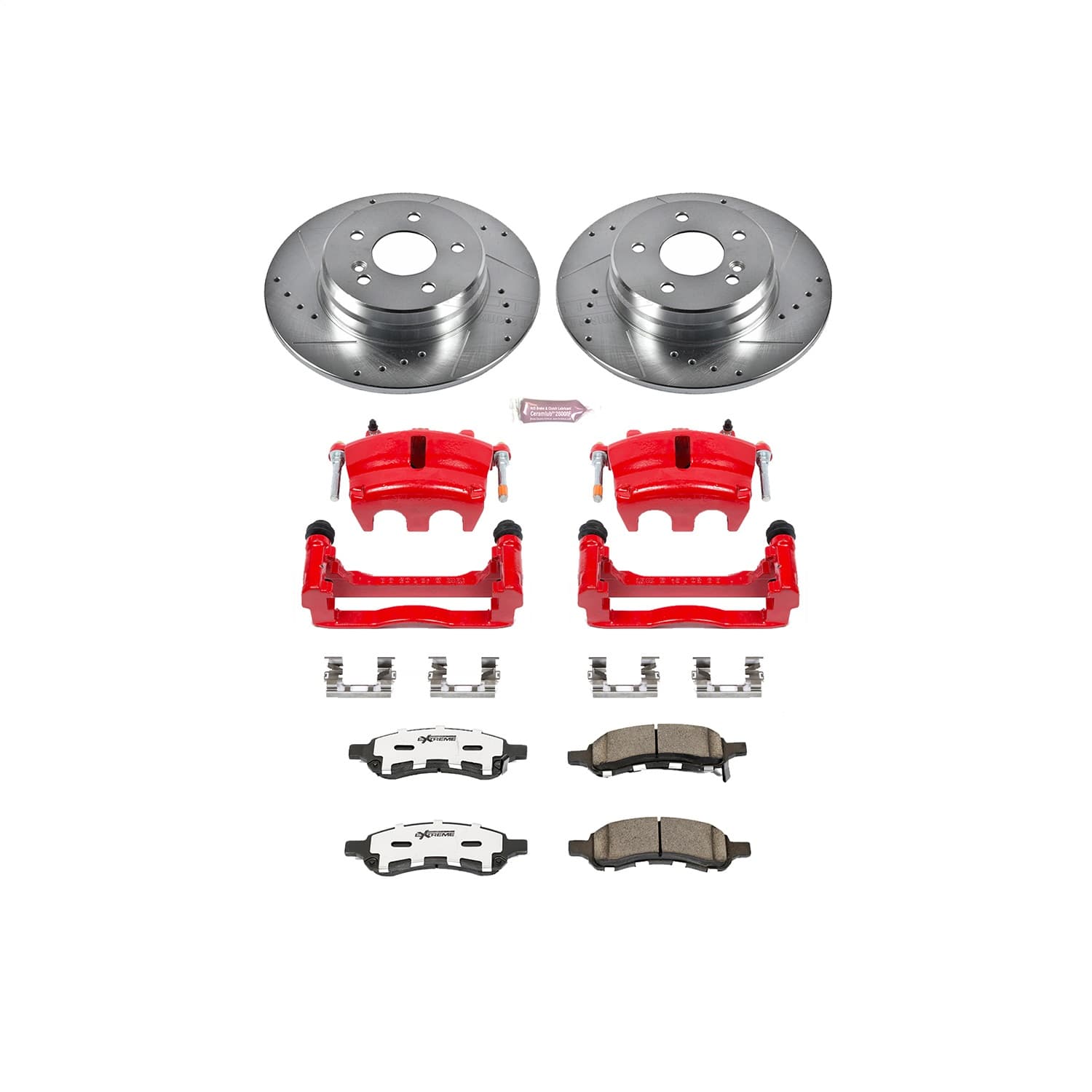 Power Stop - KC2084B-26 - Front - Disc Brake Pad/Caliper and Rotor Kit image 1