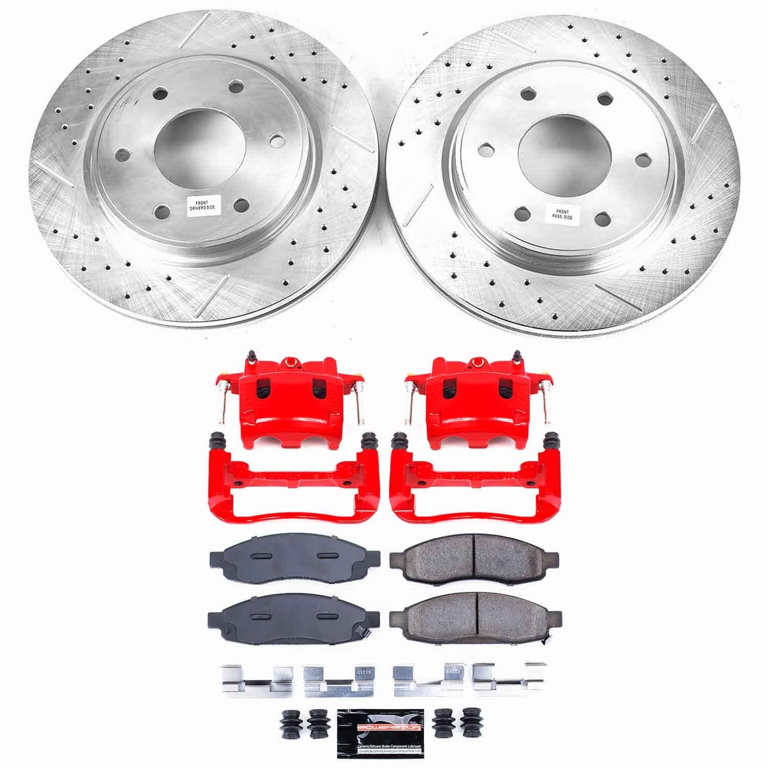 Power Stop - KC211 - Front - Disc Brake Pad/Caliper and Rotor Kit image 1