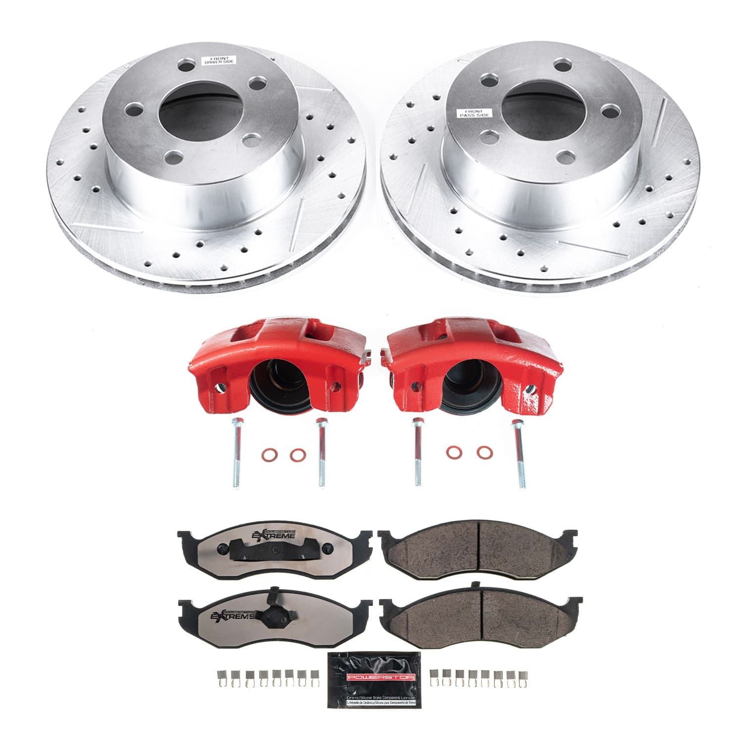 Power Stop - KC2119-36 - Front - Disc Brake Pad/Caliper and Rotor Kit image 1