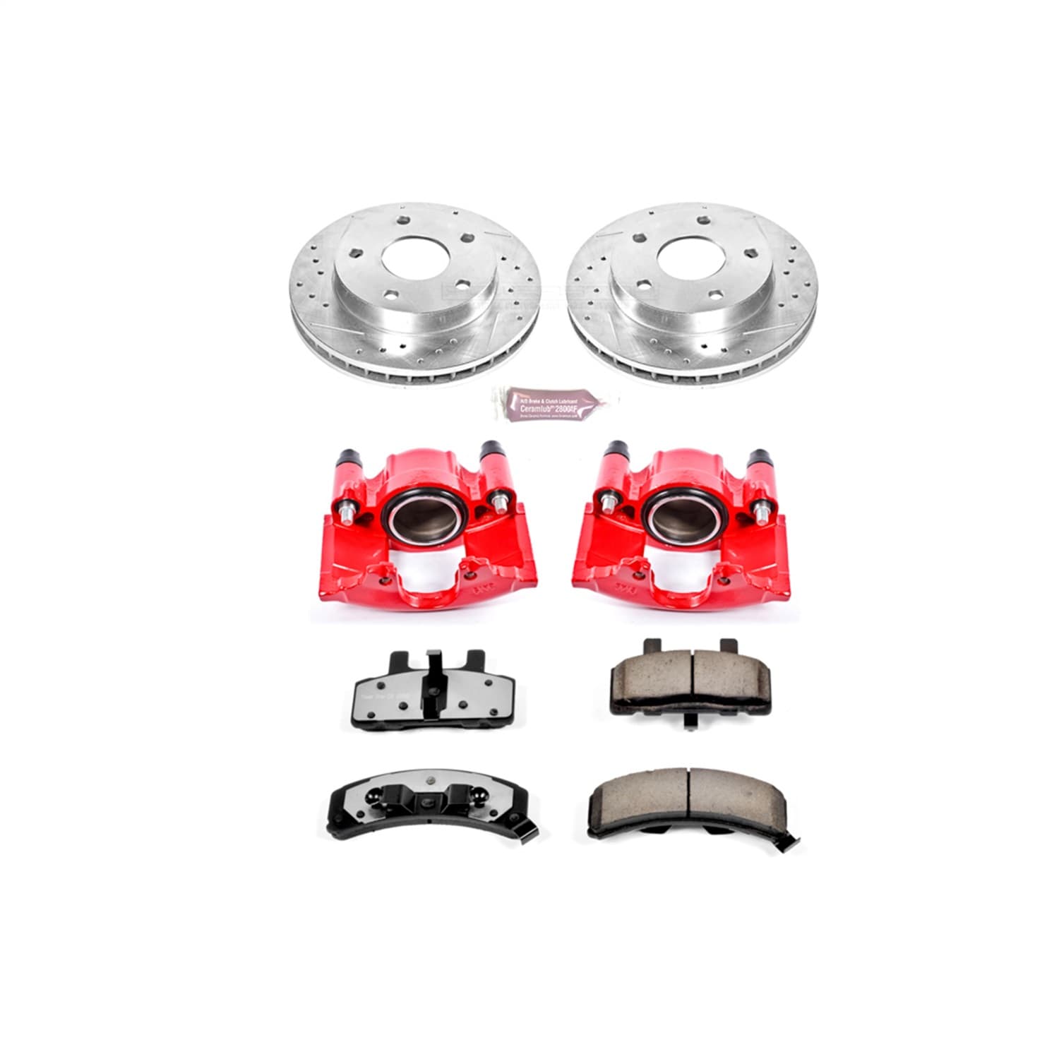 Power Stop - KC2126-36 - Front - Disc Brake Pad/Caliper and Rotor Kit image 1