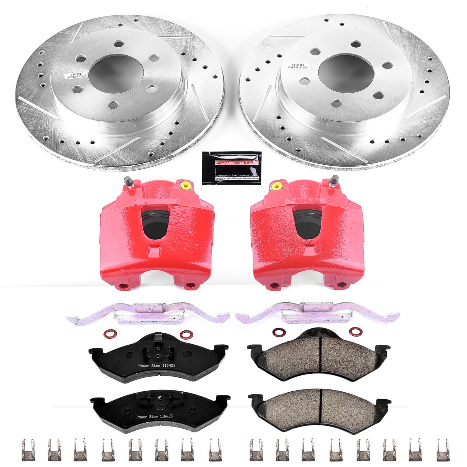 Power Stop - KC2139 - Front - Disc Brake Pad/Caliper and Rotor Kit image 1