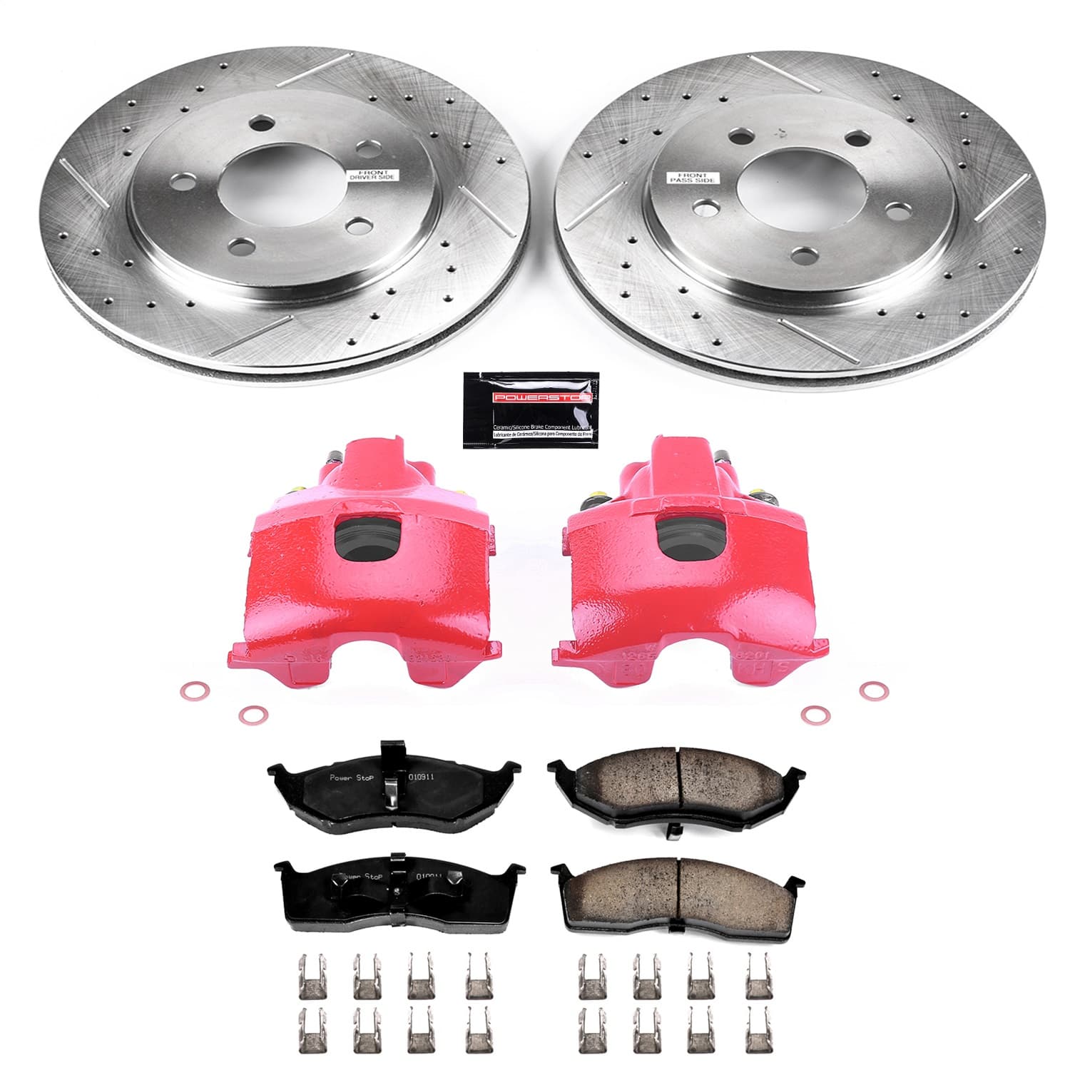Power Stop - KC2140 - Front - Disc Brake Pad/Caliper and Rotor Kit image 1