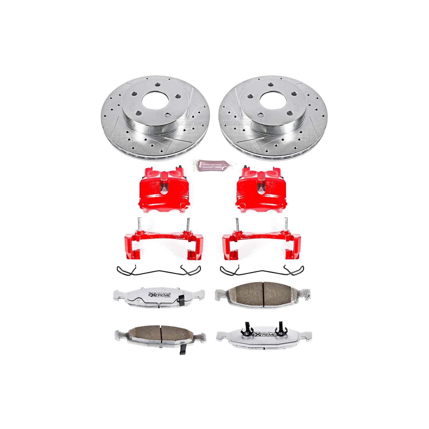 Power Stop - KC2147-26 - Front - Disc Brake Pad/Caliper and Rotor Kit image 1