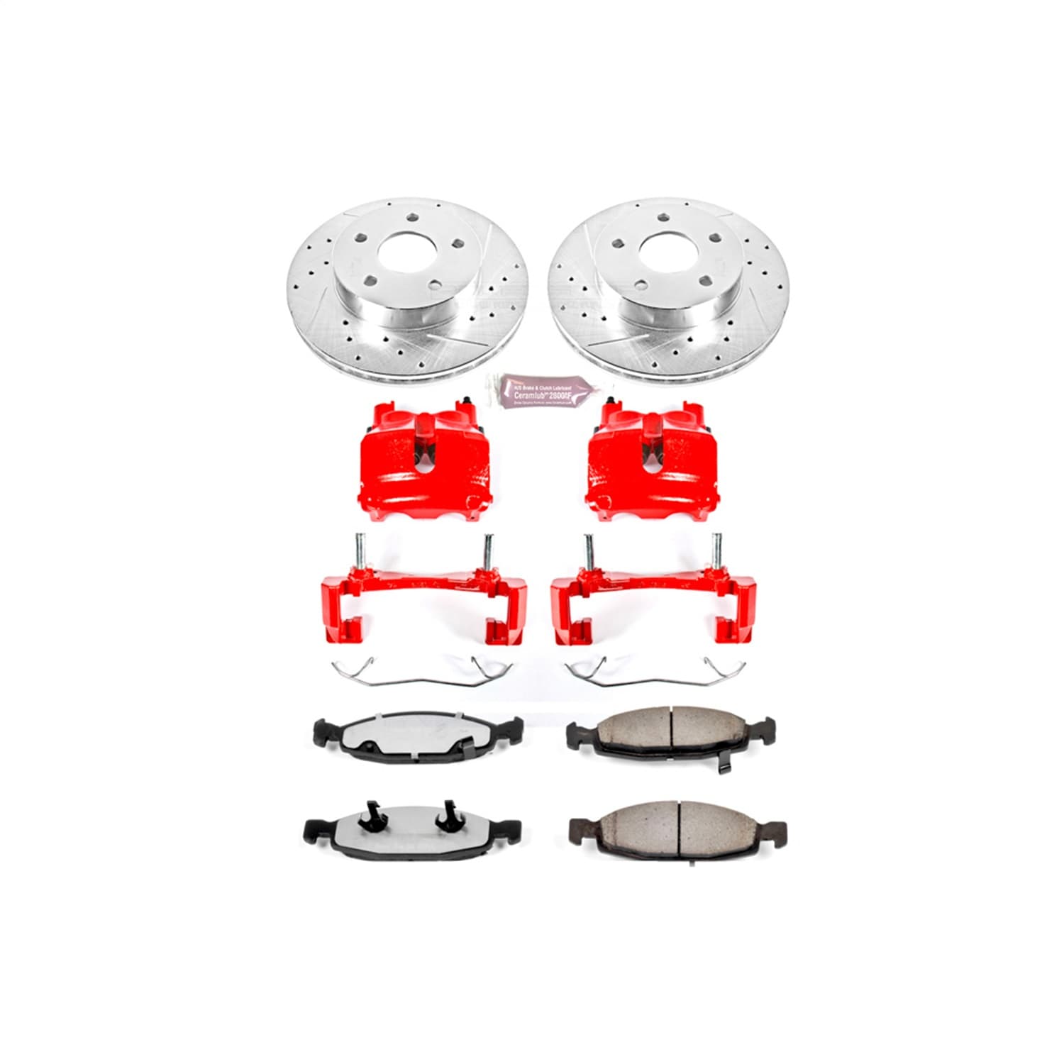 Power Stop - KC2147-36 - Front - Disc Brake Pad/Caliper and Rotor Kit image 1