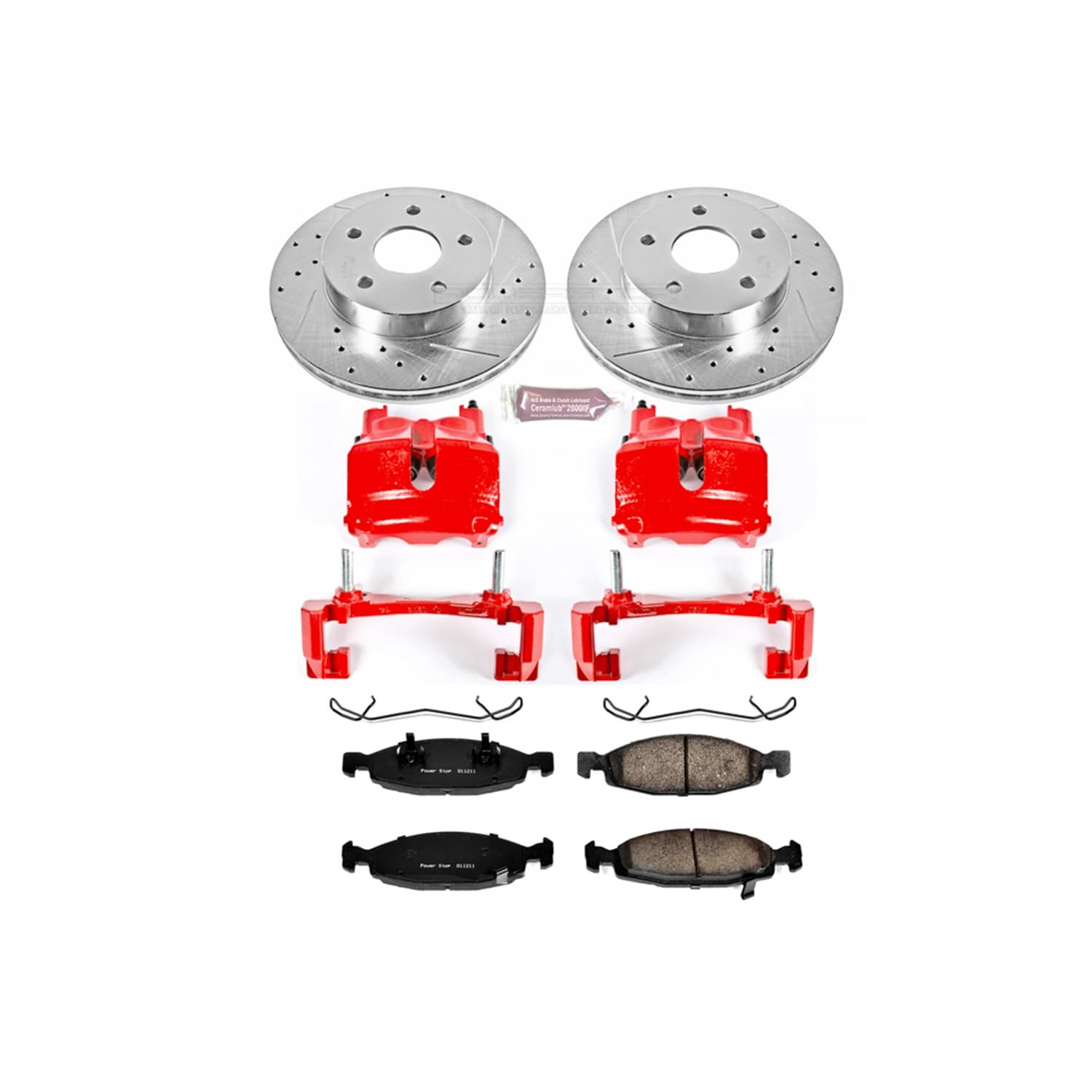 Power Stop - KC2147 - Front - Disc Brake Pad/Caliper and Rotor Kit image 1