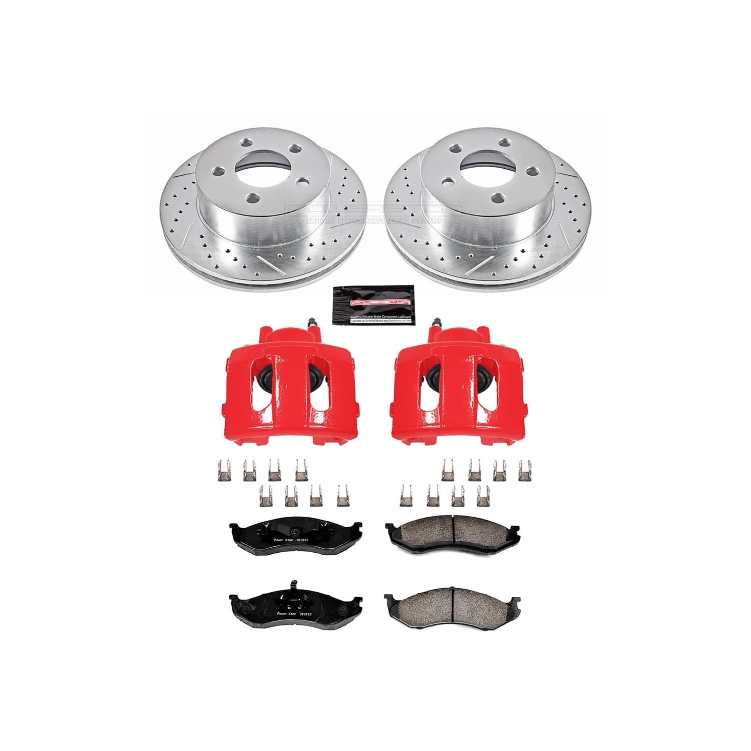 Power Stop - KC2152 - Front - Disc Brake Pad/Caliper and Rotor Kit image 1