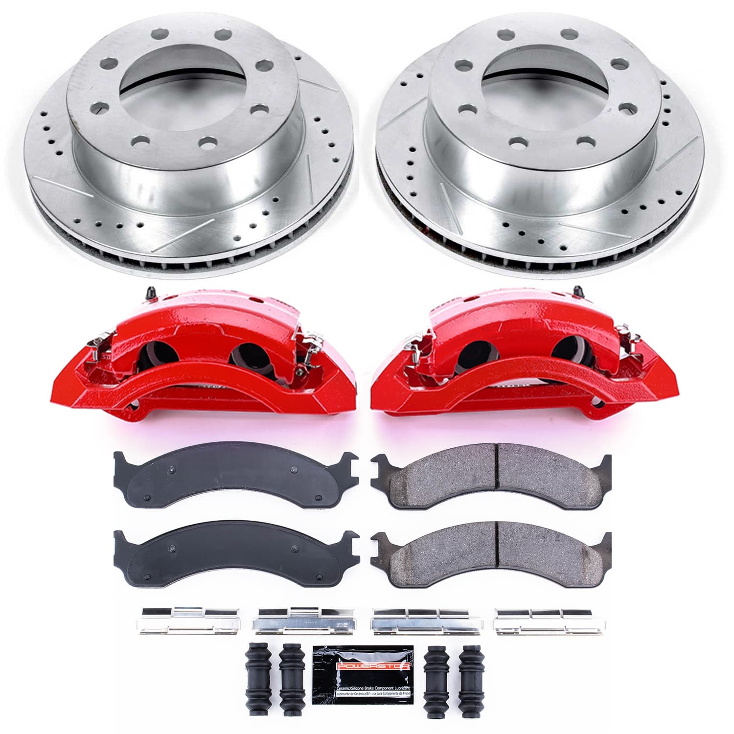 Power Stop - KC2156 - Front - Disc Brake Pad/Caliper and Rotor Kit image 1