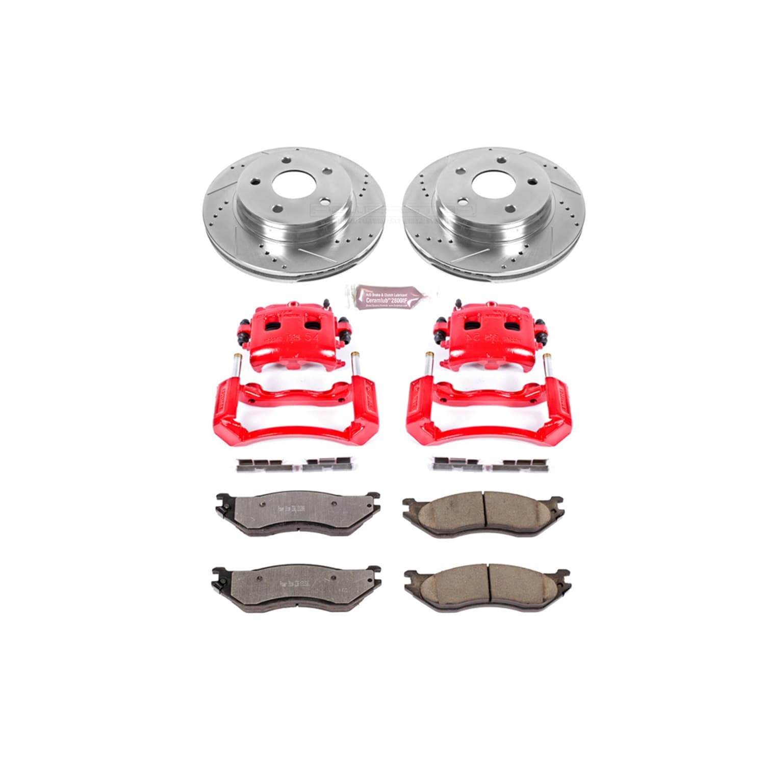 Power Stop - KC2165-36 - Front - Disc Brake Pad/Caliper and Rotor Kit image 1