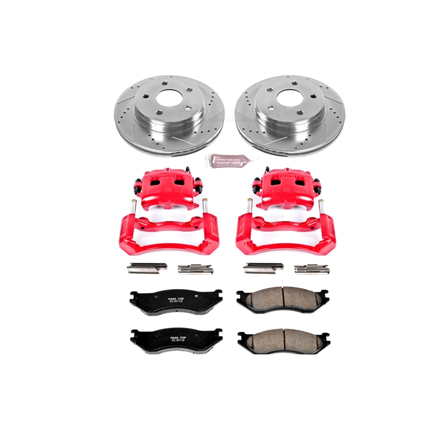 Power Stop - KC2165 - Front - Disc Brake Pad/Caliper and Rotor Kit image 1