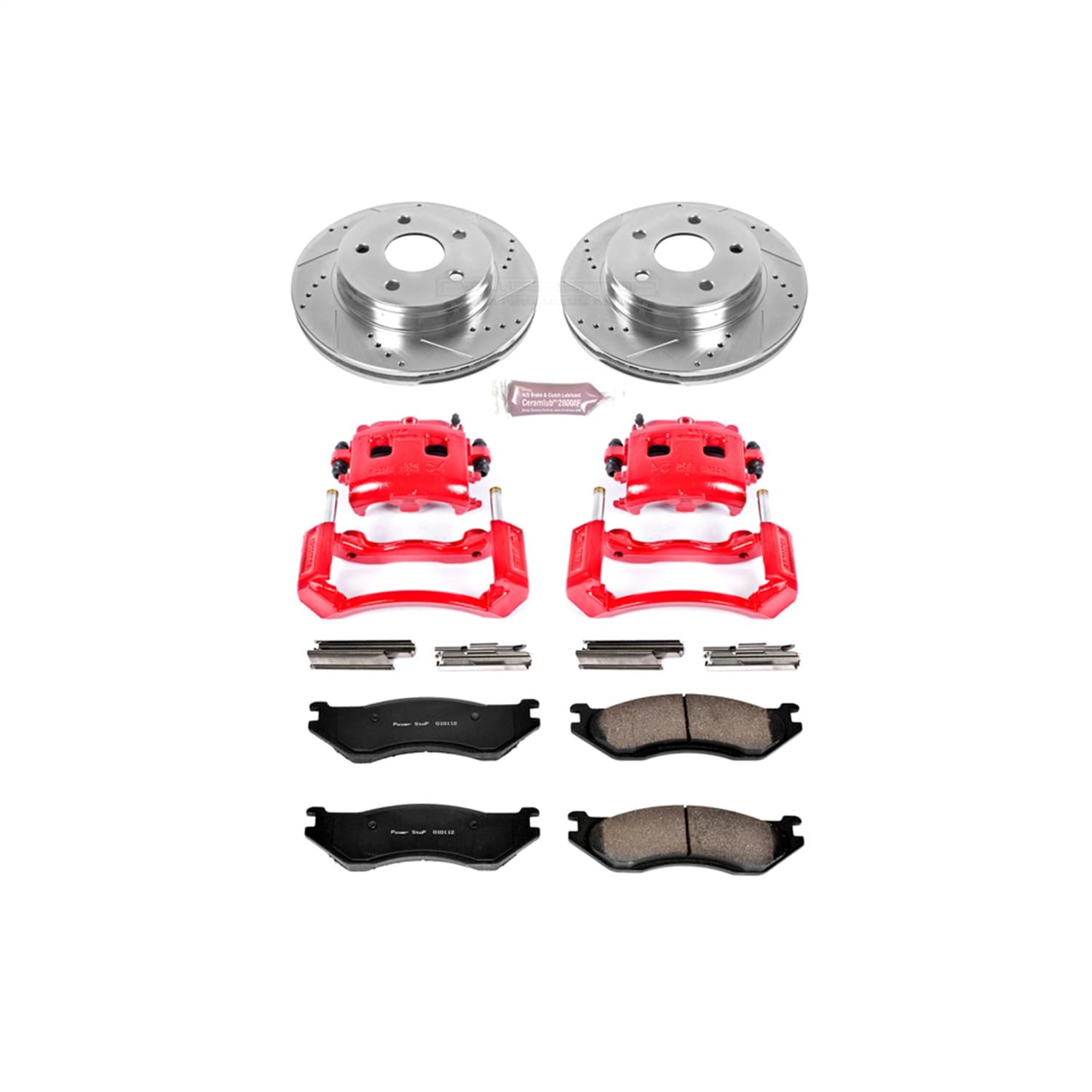 Power Stop - KC2167 - Front - Disc Brake Pad/Caliper and Rotor Kit image 1